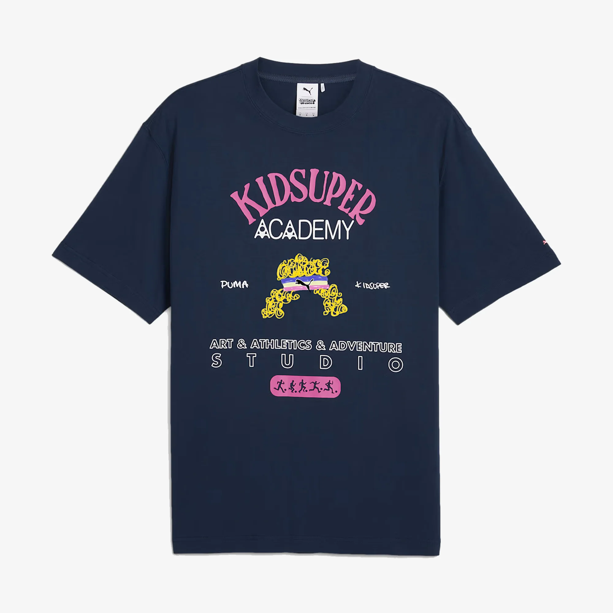 PUMA | x KIDSUPER GRAPHIC TEA { WHITE/WHITE - Image 5
