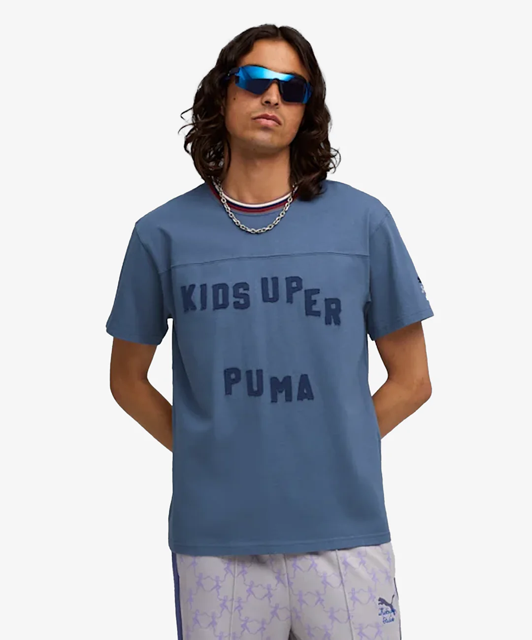 PUMA | x KIDSUPER GRAPHIC TEE { DARK INDIGO - Image 2