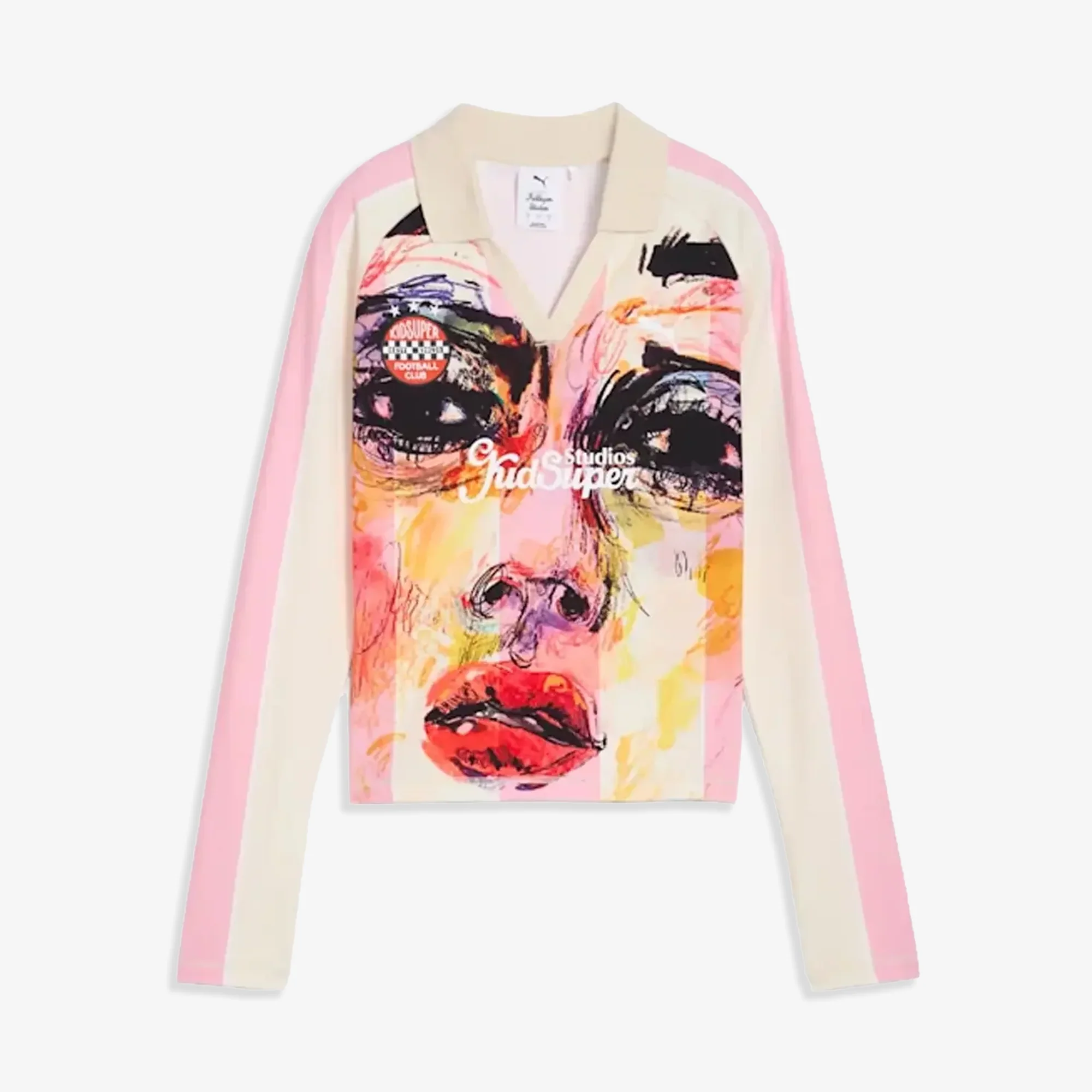 PUMA | x KIDSUPER LONG SLEEVE JERSEY { POISED PINK-AOP - Image 3