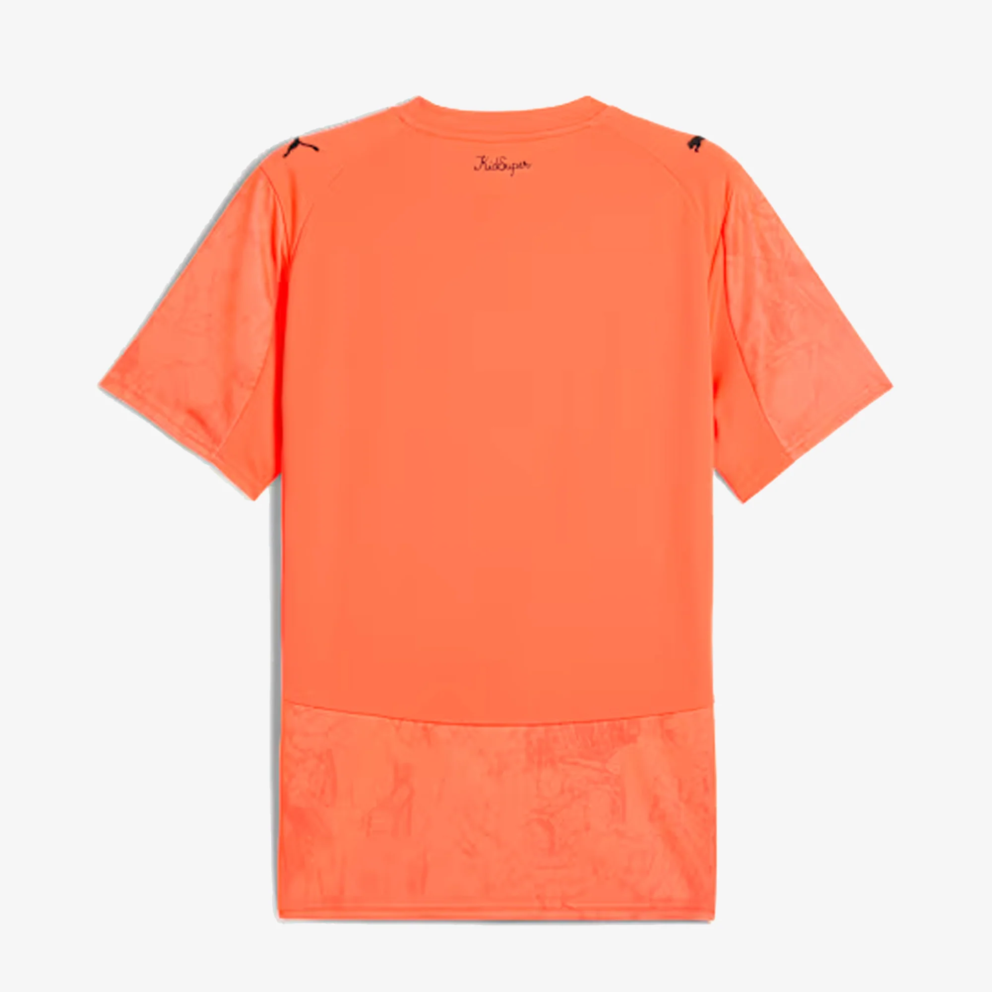 PUMA | X KIDSUPER MCFC PERFORMAANCE JERSEY { NEON SUN-PUMA BLACK - Image 6