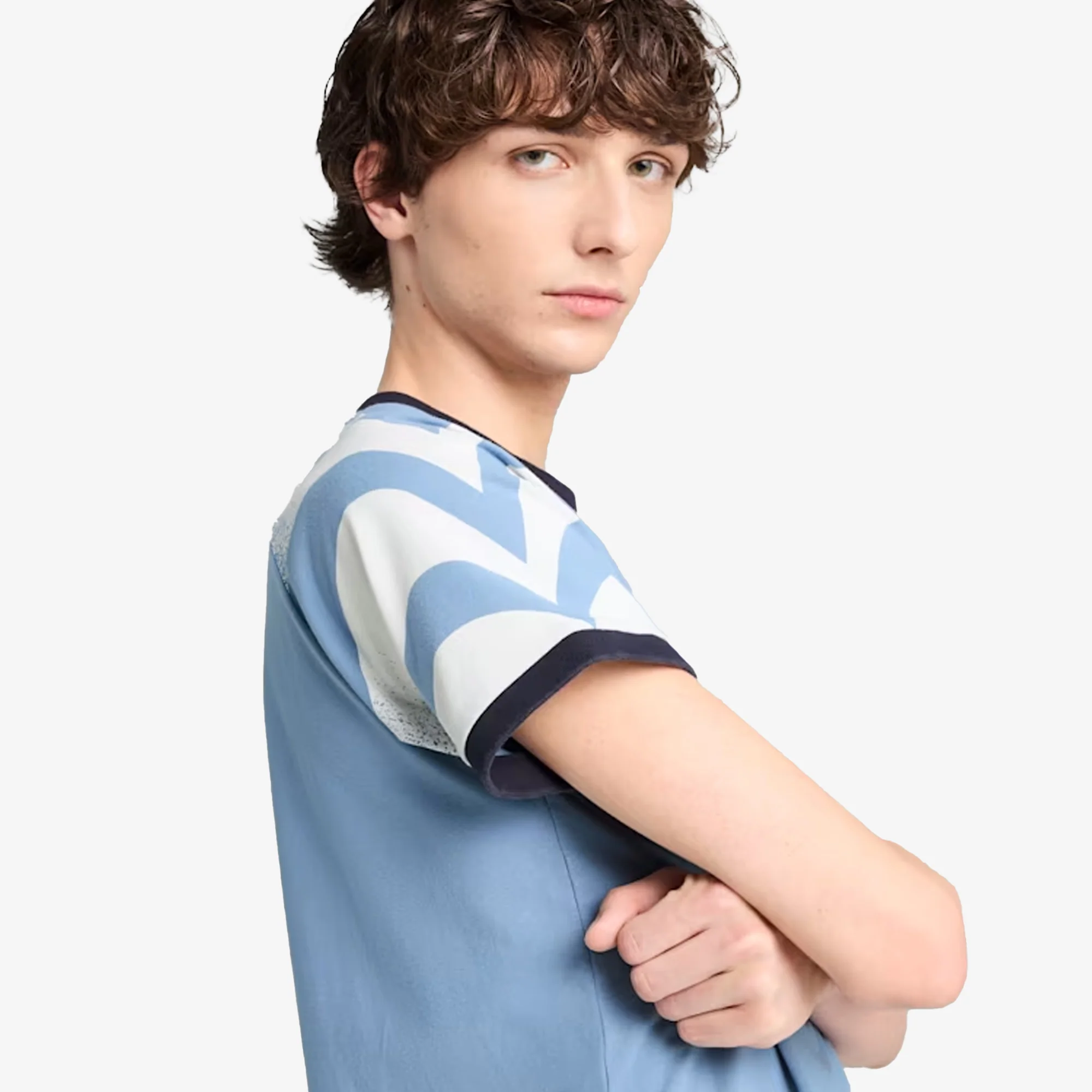 PUMA | x KIDSUPER SLIM FIT RINGER TEE { COOL BLUE - Image 6