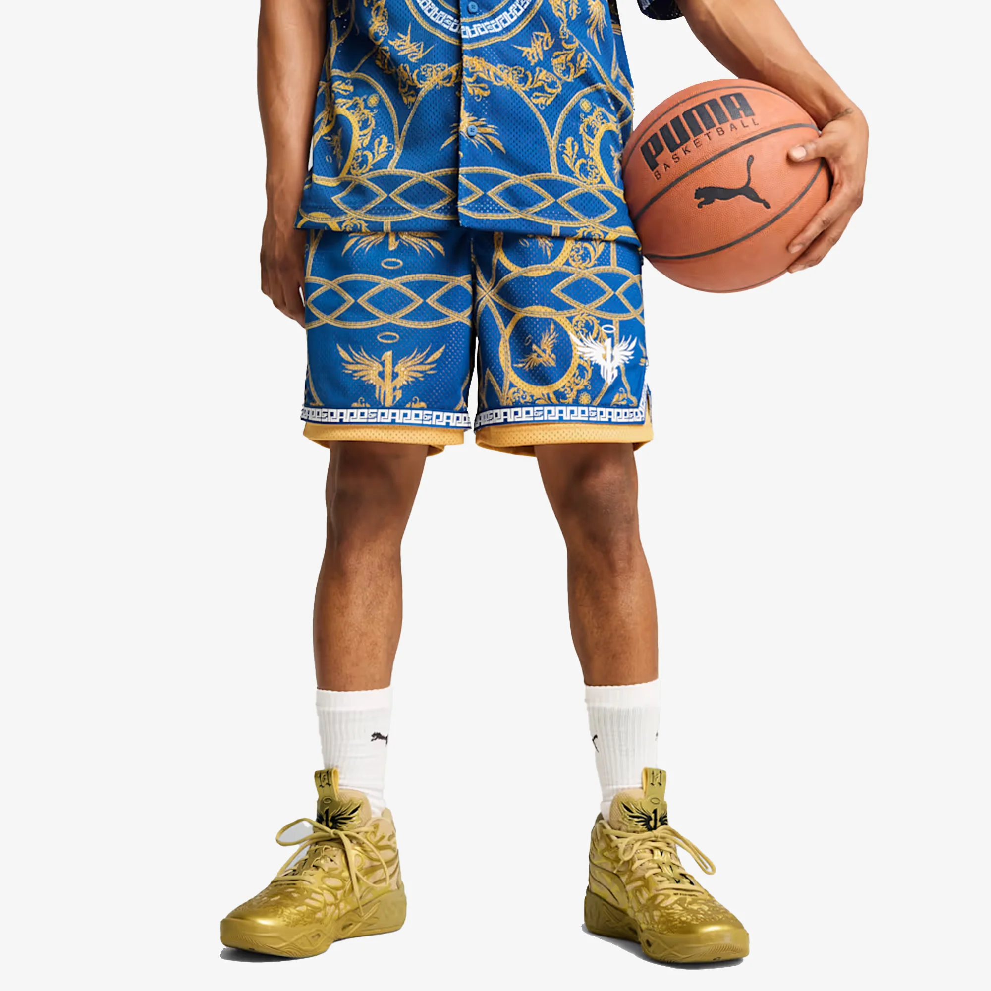PUMA | X LAMELO BALL GOLDEN CHILD SHORTS { BLUE