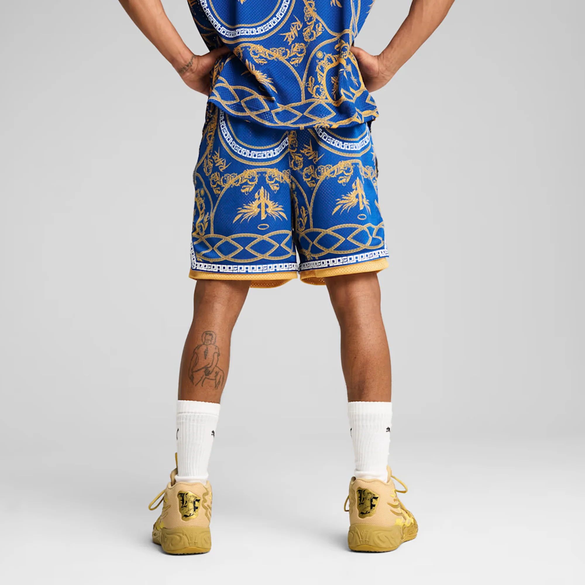 PUMA | X LAMELO BALL GOLDEN CHILD SHORTS { BLUE - Image 2