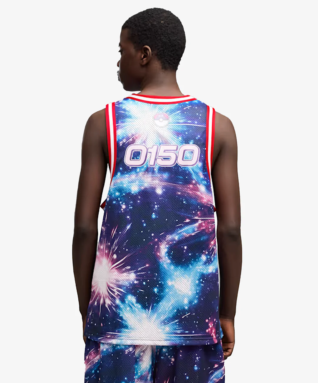 PUMA | X POKEMON GRAPHIC SLEEVELESS BASKETBALL JERSEY { PUMA BLACK-AOP - Image 2