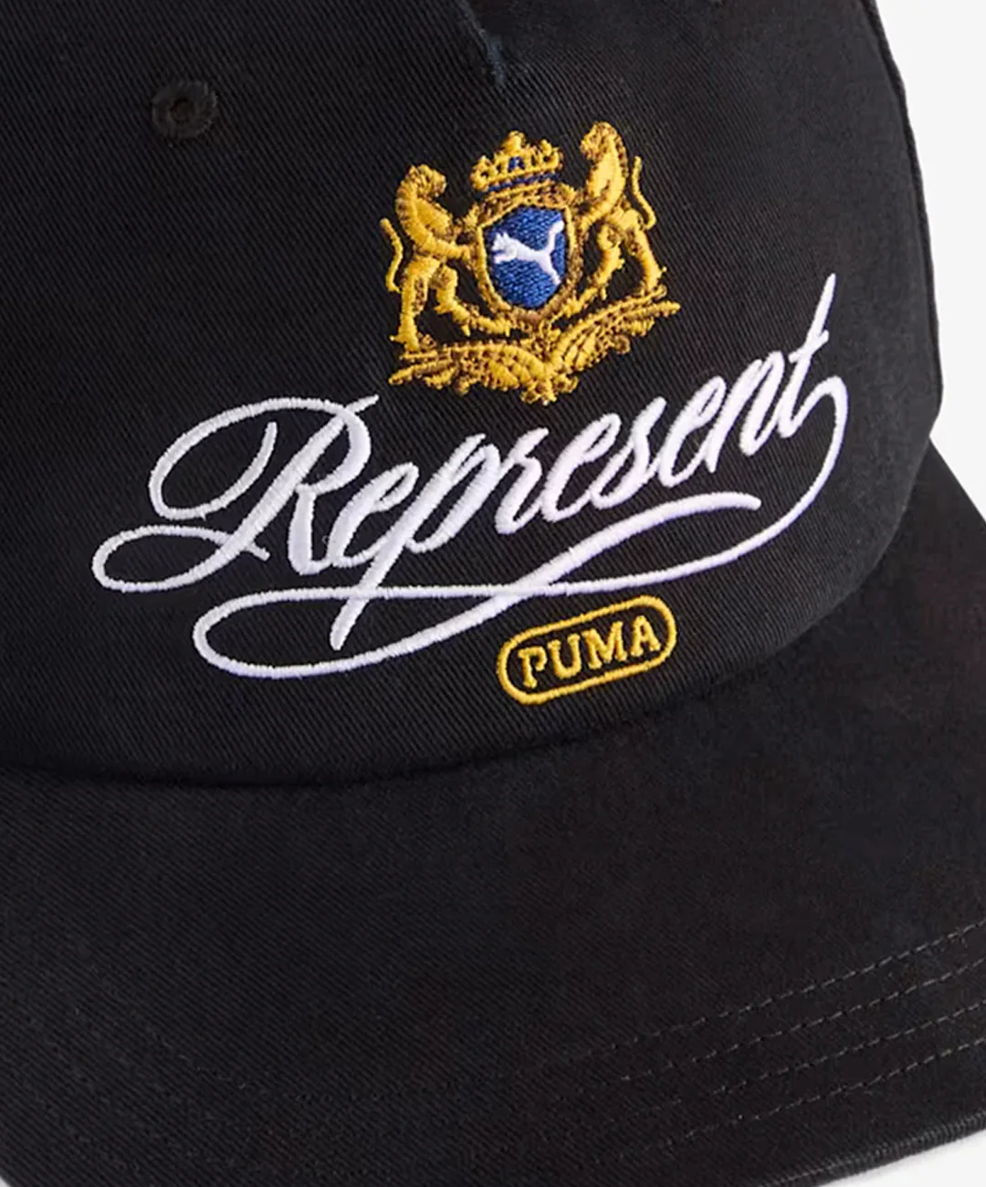 PUMA | x REPRESENT BASEBALL CAP { BLACK - Image 5