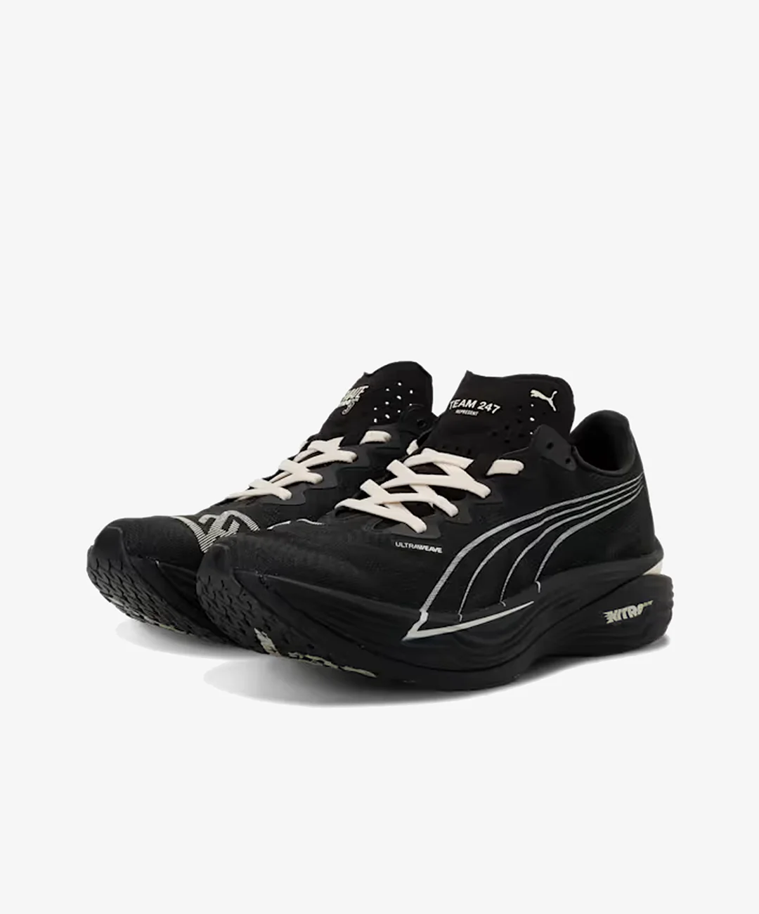 PUMA | x REPRESENT DEVIATE NITRO ELITE 3 { PUMA BLACK/ALPINE SNOW - Image 2