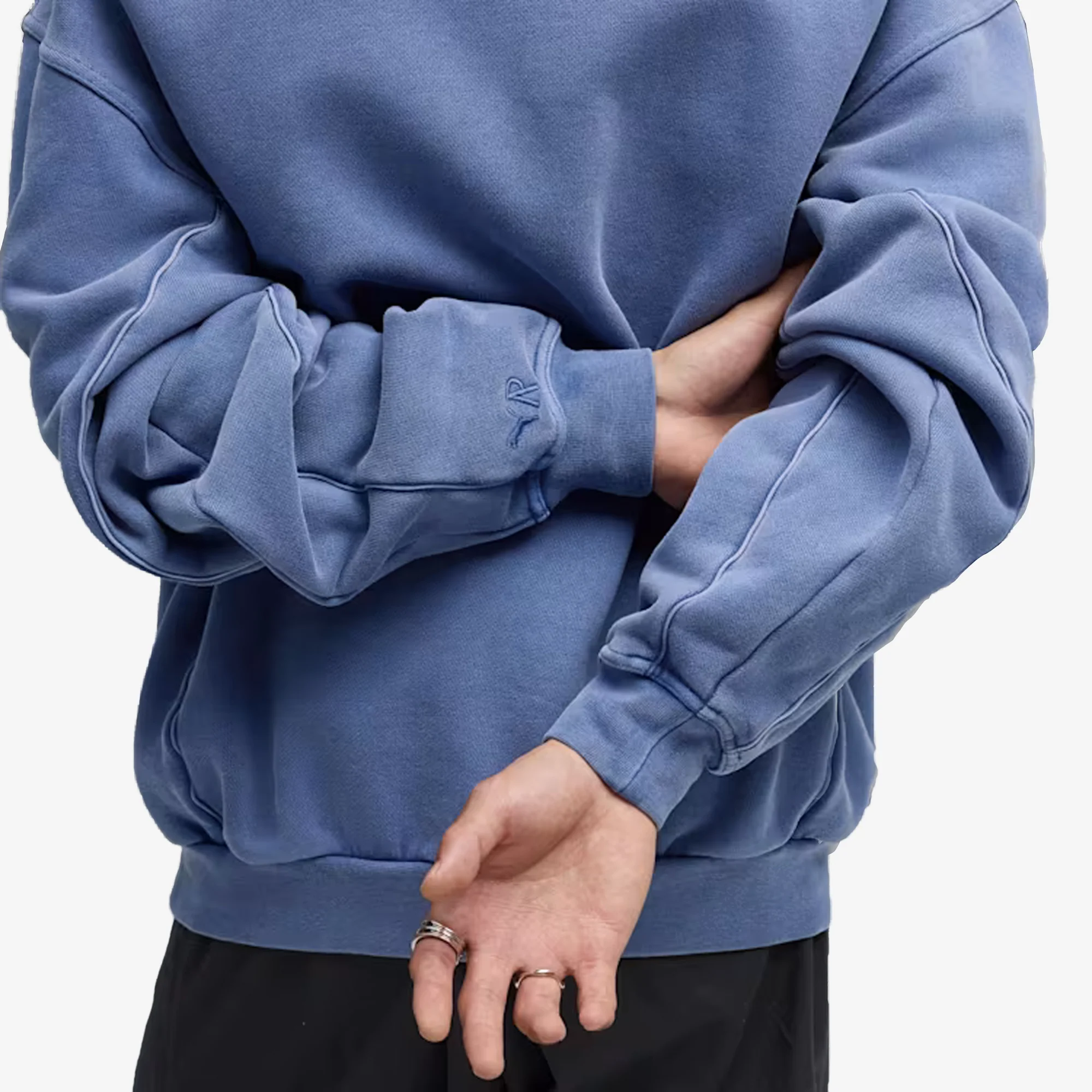 PUMA | x REPRESENT OVERSIZED HOODIE { BLUE DUSK - Image 5