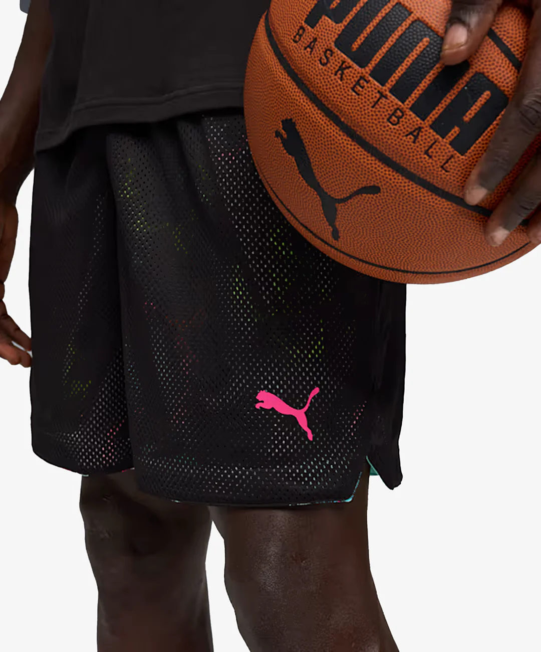 PUMA | x RICK AND MORTY ALL-OVER PRINT SHORTS { BLACK - Image 4