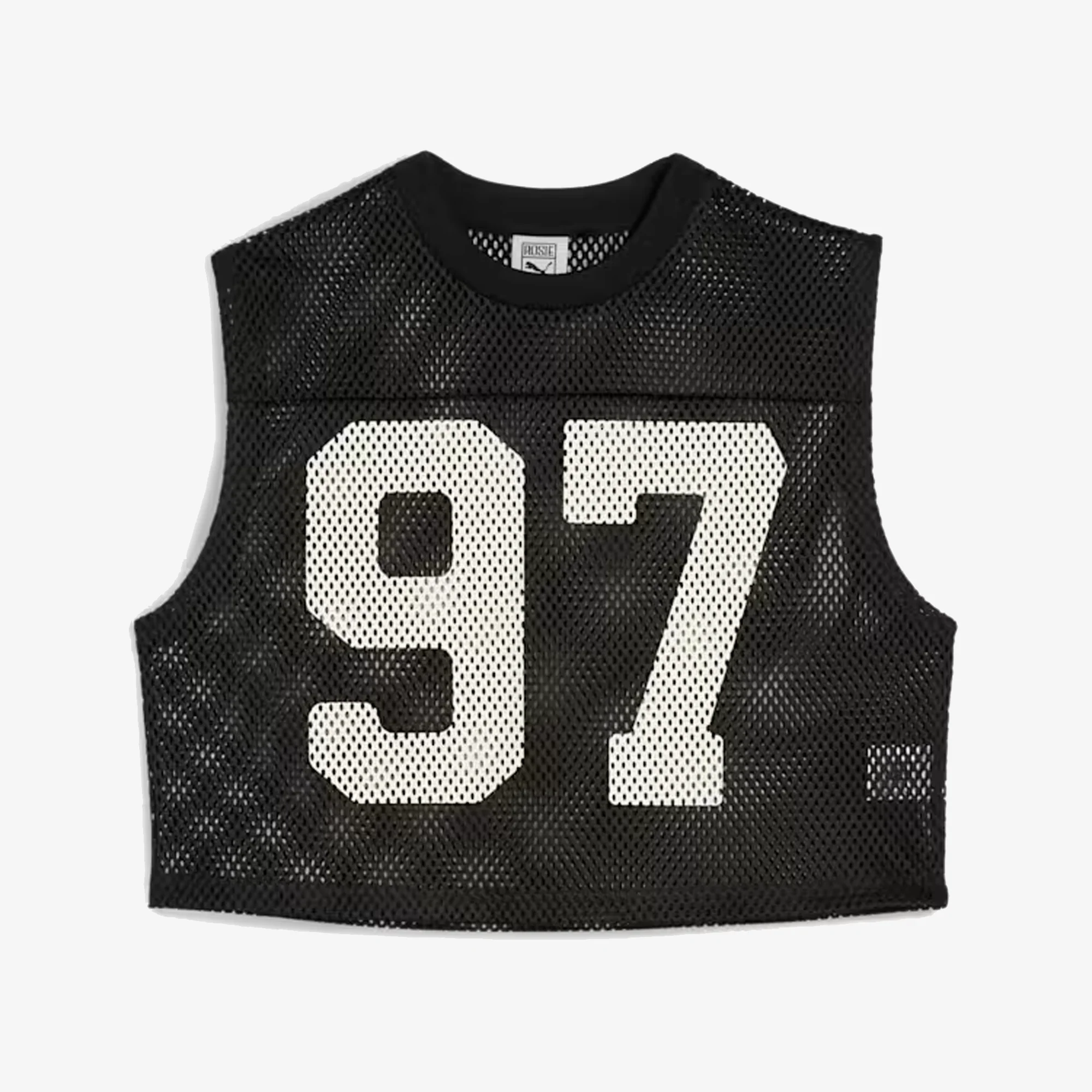 PUMA | x ROSÉ RELAXED MESH TOP { BLACK - Image 4
