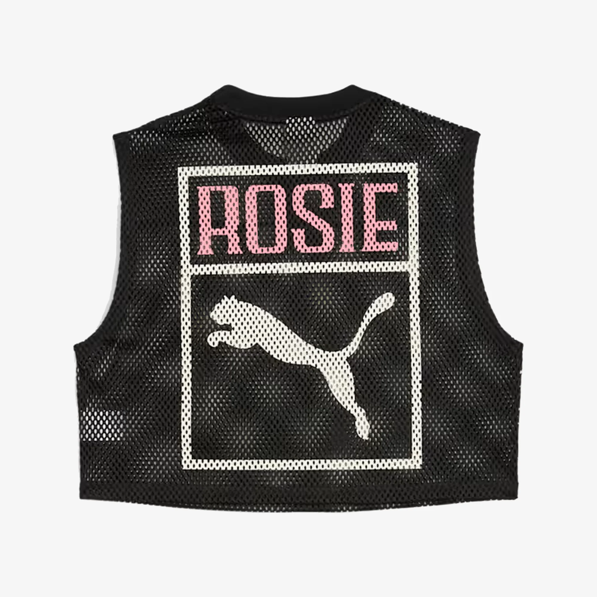 PUMA | x ROSÉ RELAXED MESH TOP { BLACK - Image 5
