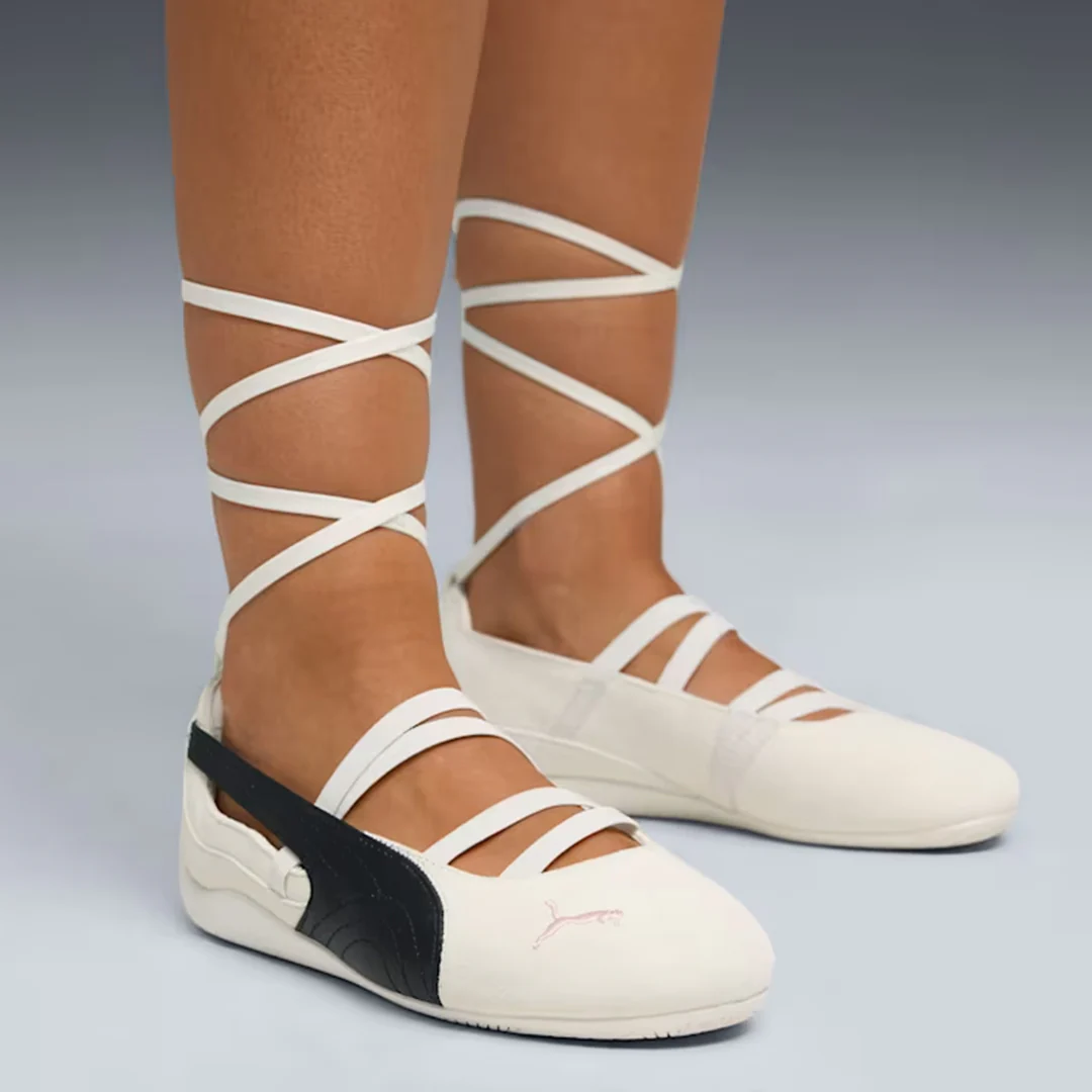 PUMA | x ROSÉ SPEEDCAT BALLET { WARM WHITE-BLACK-FROSTY PINK - Image 4