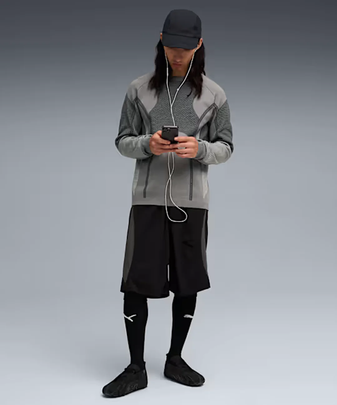 PUMA | x SAN SAN GEAR REGULAR FIT WOVEN SHORTS { PUMA BLACK - Image 6