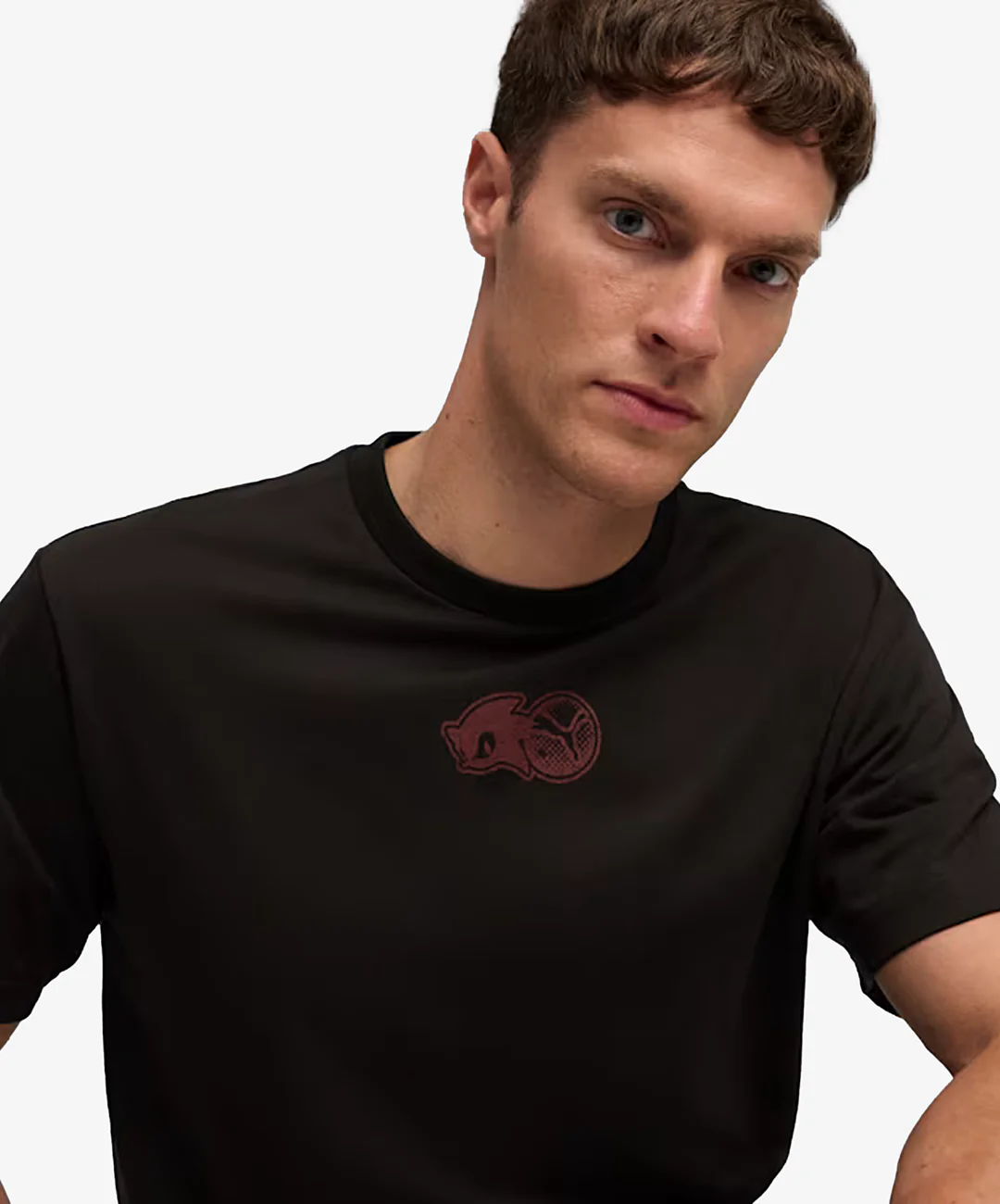 PUMA | x SONIC GRAPHIC TEE { PUMA BLACK - Image 3