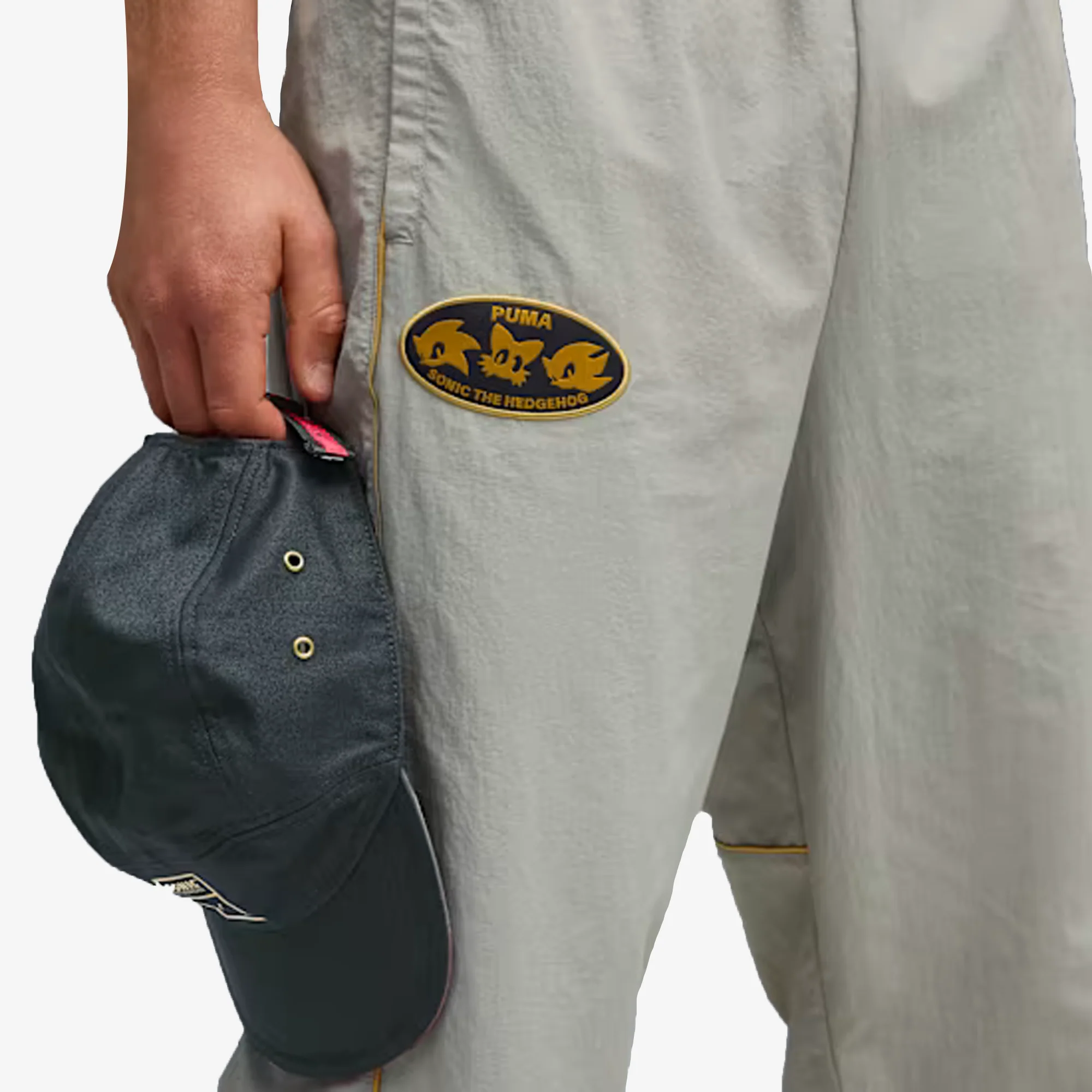 Puma | x SONIC THE HEDGEHOG TRACK PANTS { SMOKEY GRAY - Image 4