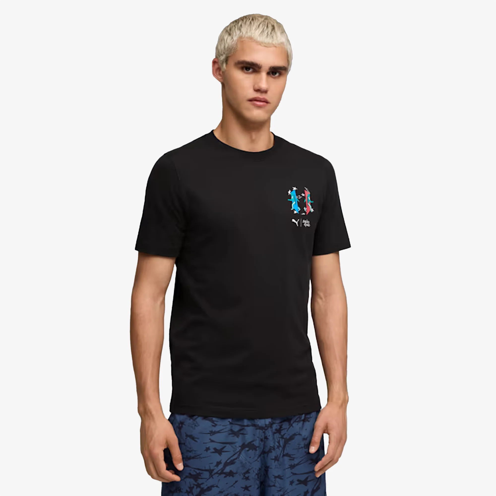 PUMA | X SQUID GAME GRAPHIC GLOW T-SHIRT { BLACK