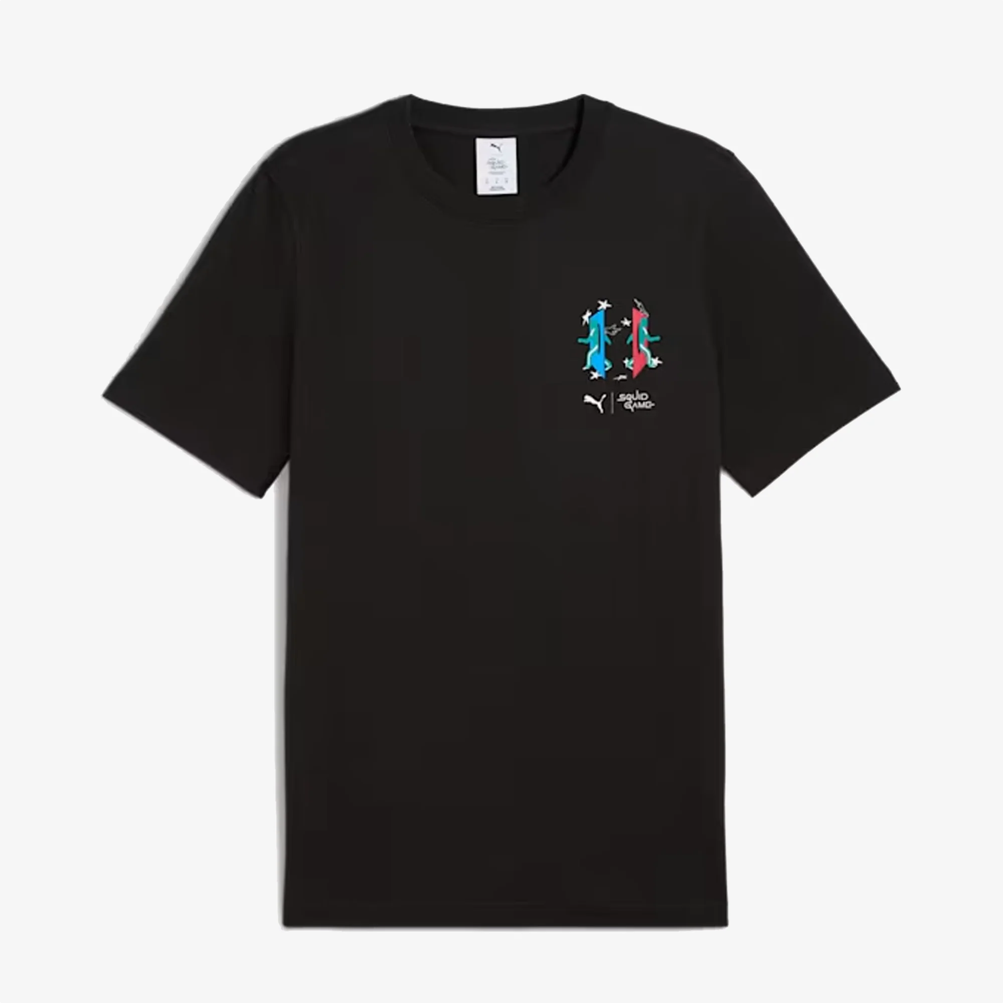 PUMA | X SQUID GAME GRAPHIC GLOW T-SHIRT { BLACK - Image 3