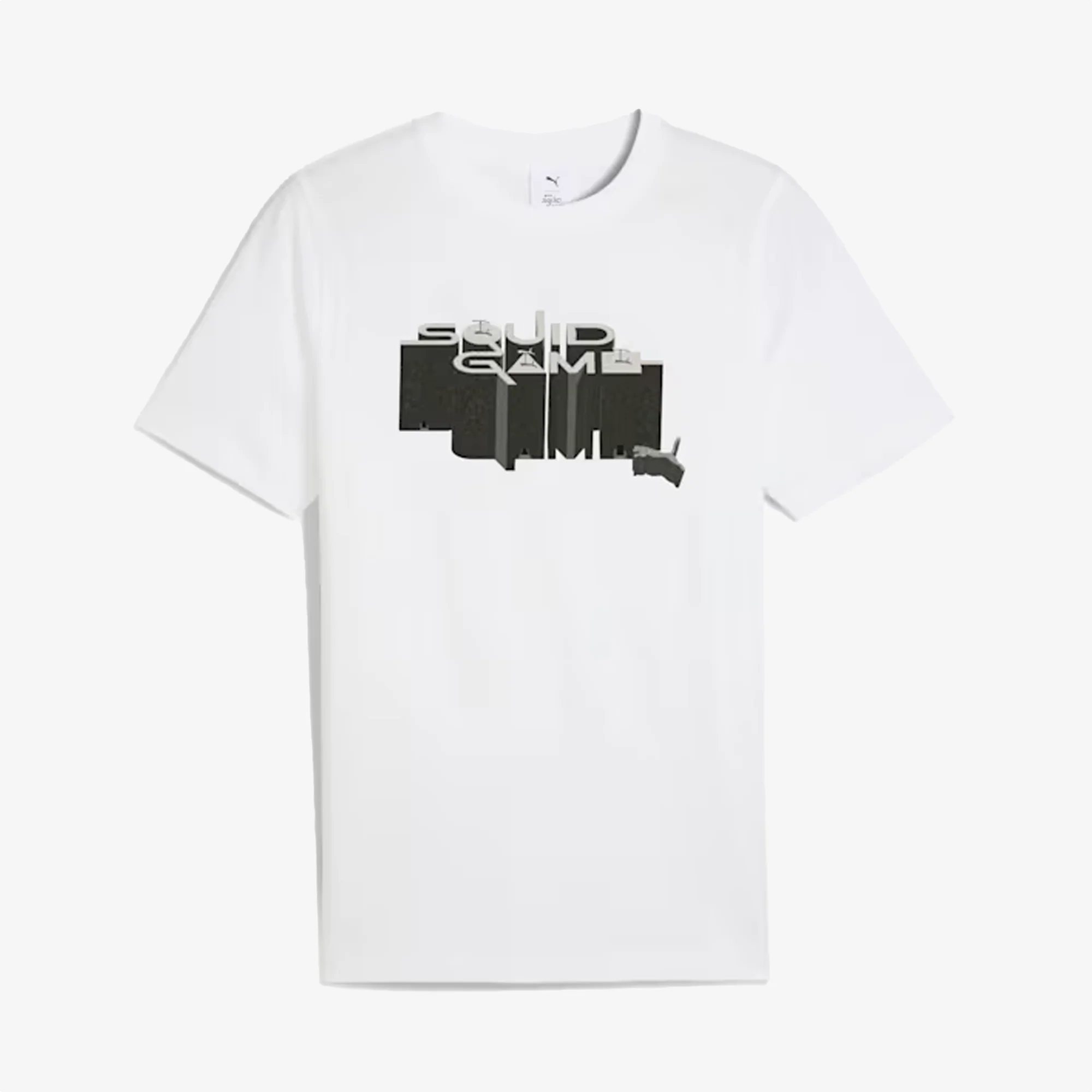 PUMA | X SQUID GAME GRAPHIC GLOW T-SHIRT { WHITE - Image 3