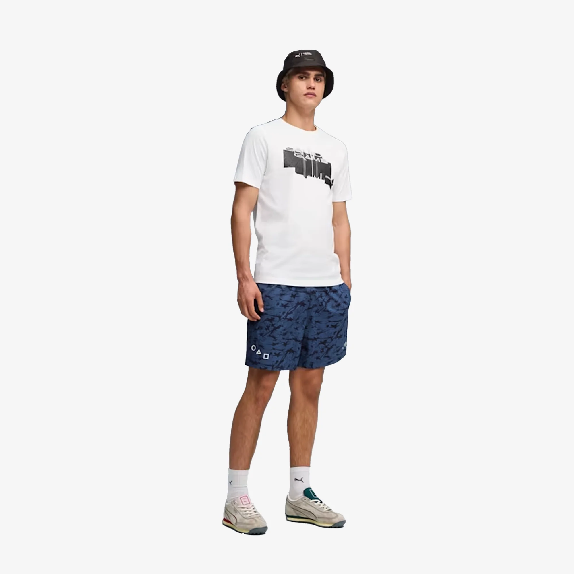 PUMA | X SQUID GAME GRAPHIC GLOW T-SHIRT { WHITE - Image 7