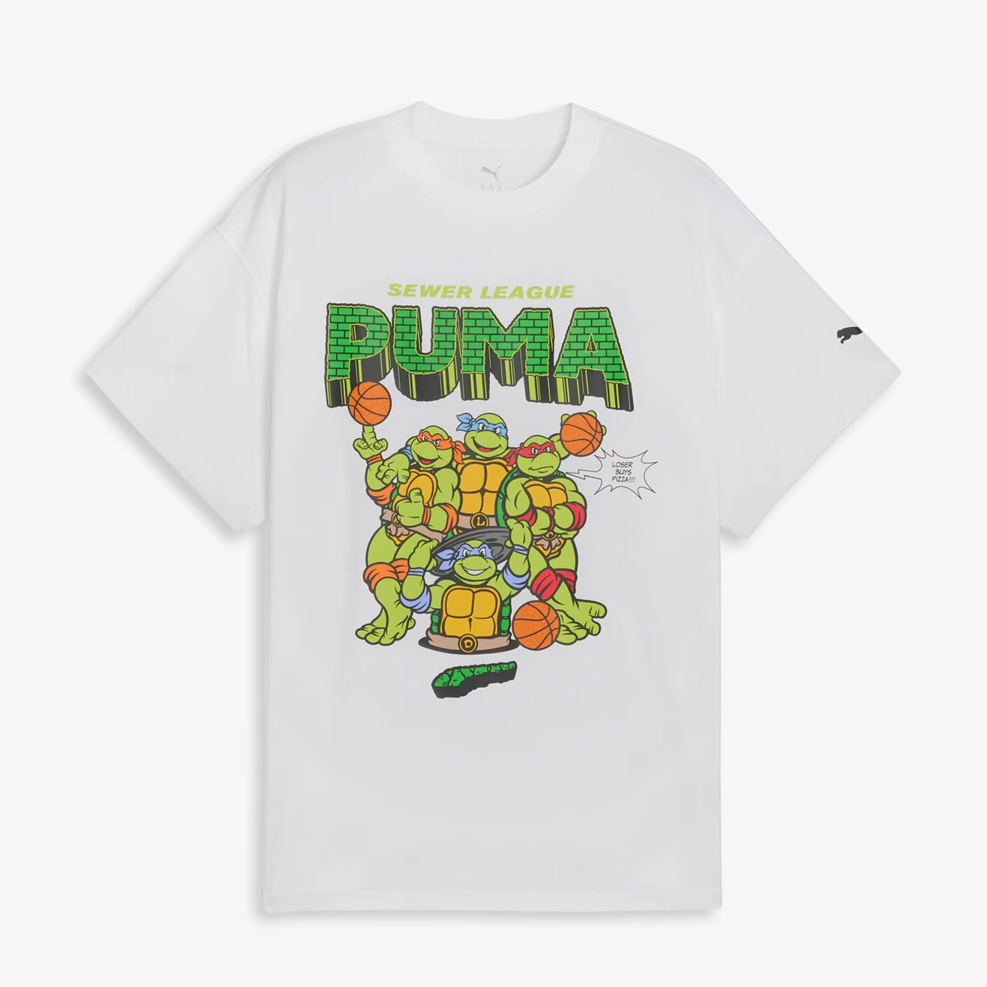 PUMA | x TMNT TEE { WHITE