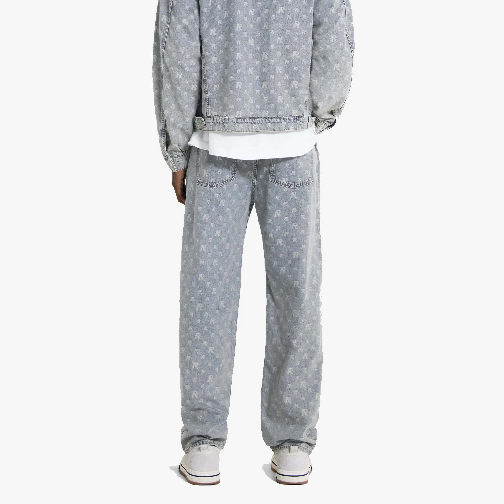 Represent | R3 MONOGRAM BAGGY DENIM  { STONE WASH - Image 3