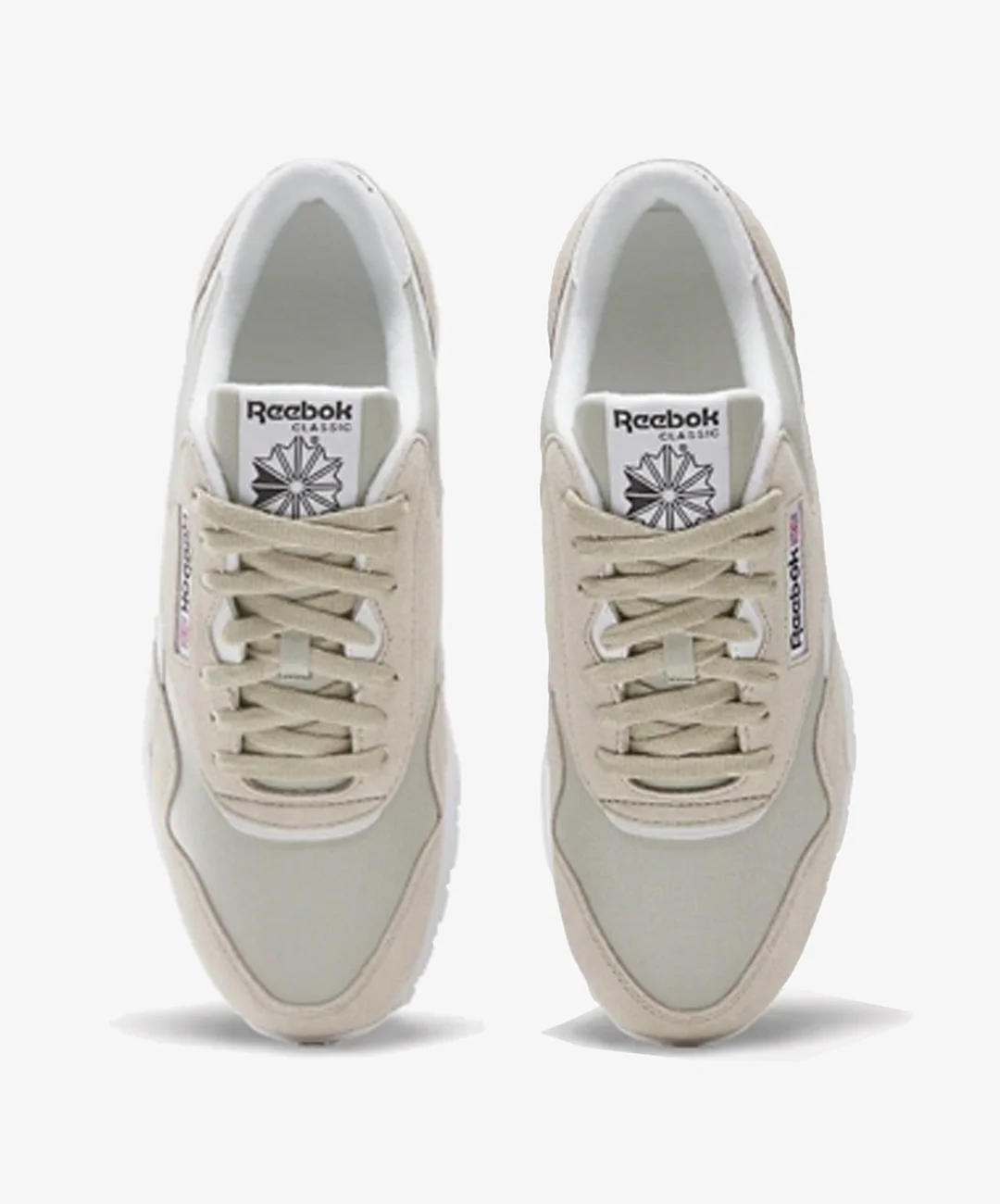 Reebok | CLASSIC NYLON { SPORT BEIGE/WHITE - Image 2