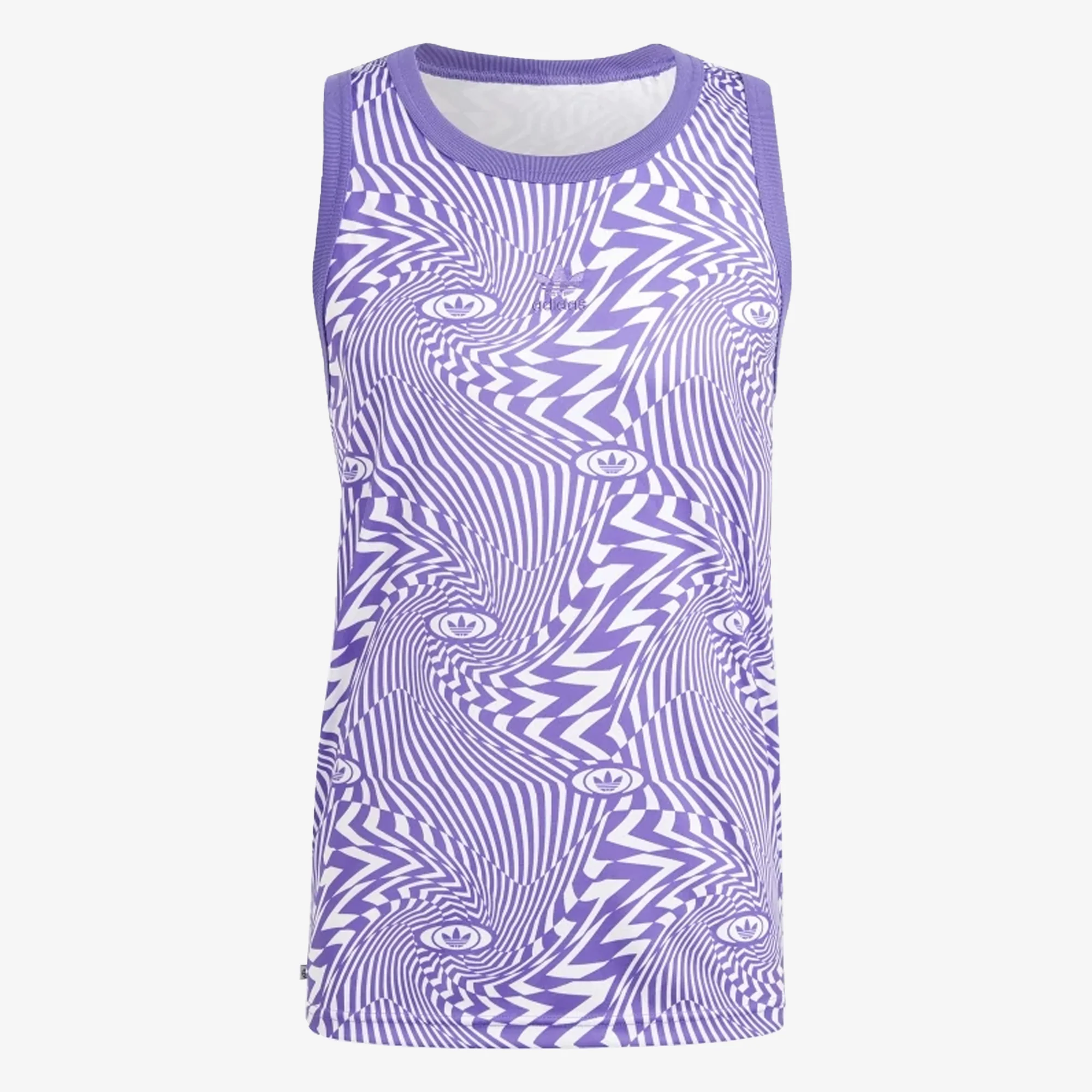 Adidas Originals | REKIVE ALLOVER PRINT TANK { WHITE/PURRUS - Image 3