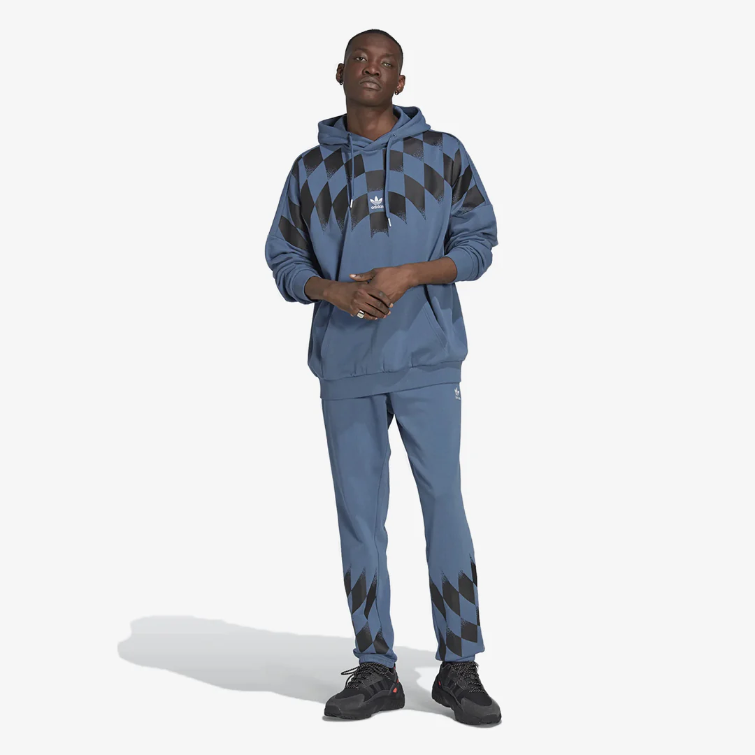 Adidas Originals | REKIVE GRAPHIC HOODIE { WONDER STEEL - Image 7