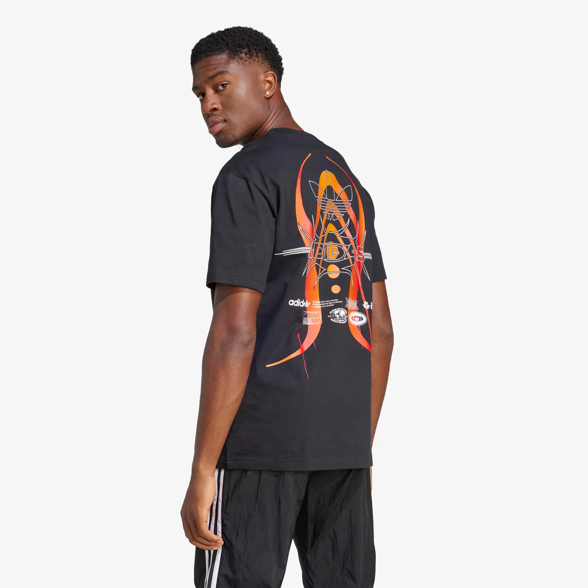 Adidas Originals | REKIVE GRAPHIC TEE { BLACK - Image 2