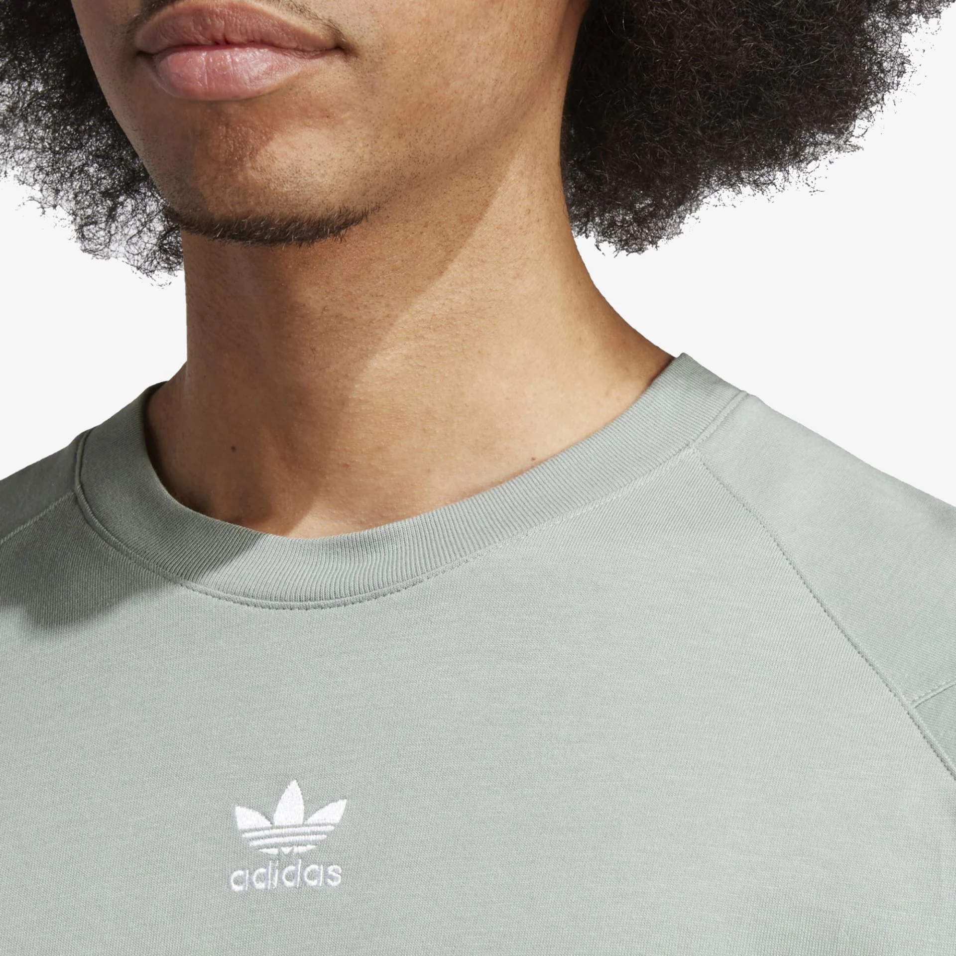 Adidas Originals | REKIVE TEE  { SILVER GREEN - Image 3
