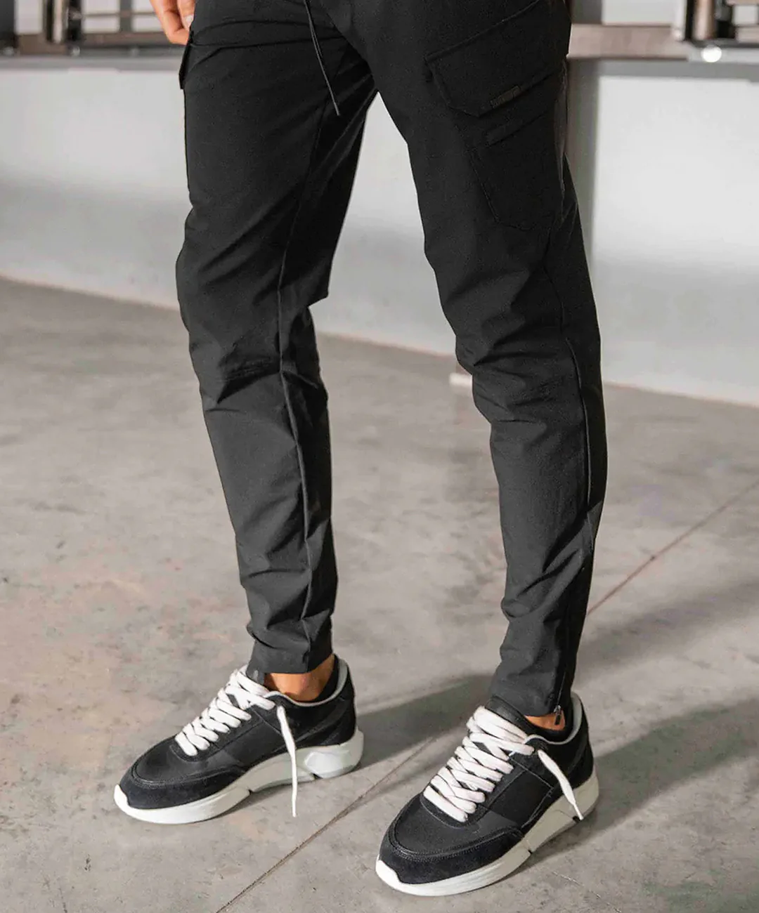 REPRESENT | 247 ZIP PANT { BLACK