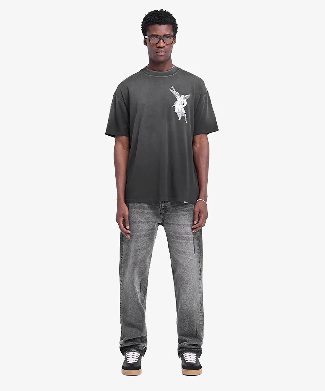 REPRESENT | ARCHANGEL T-SHIRT { STAINED BLACK - Image 7