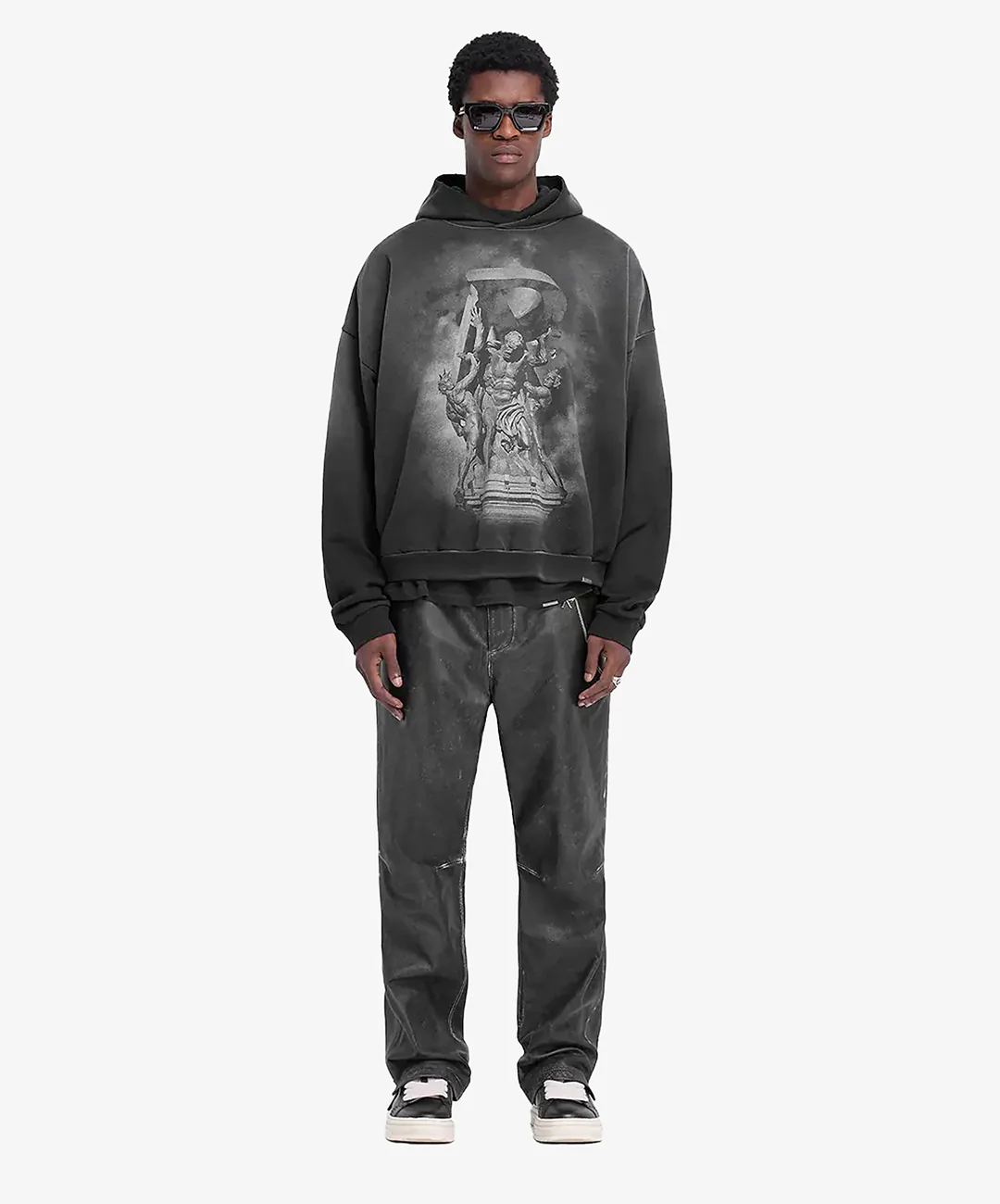 Represent | ATLAS HOODIE { STAINED BLACK - Image 5