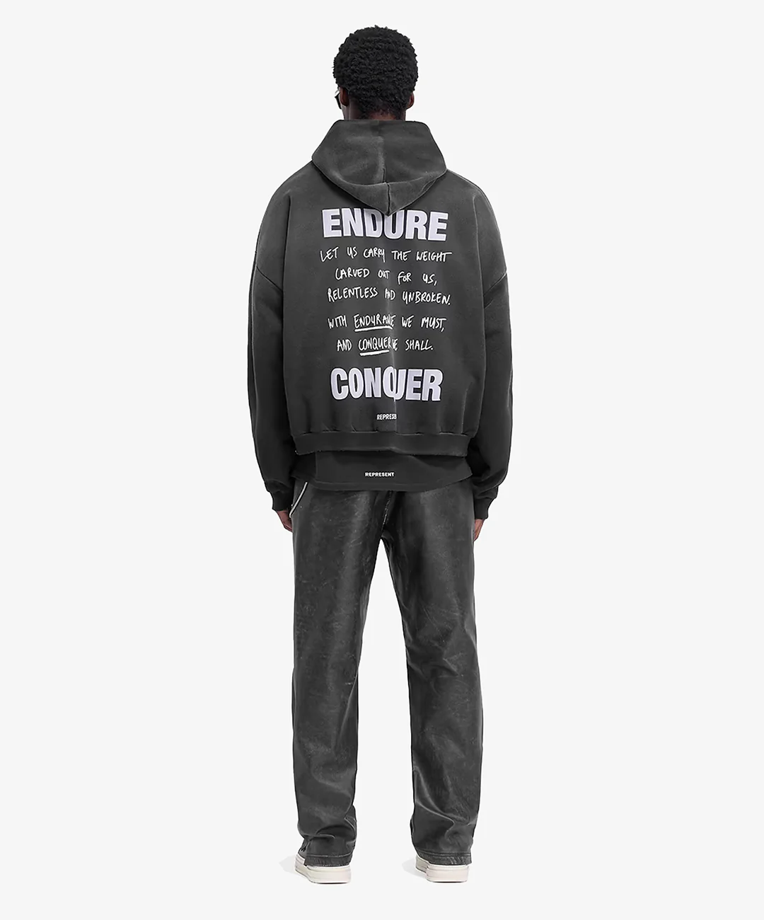 Represent | ATLAS HOODIE { STAINED BLACK - Image 7