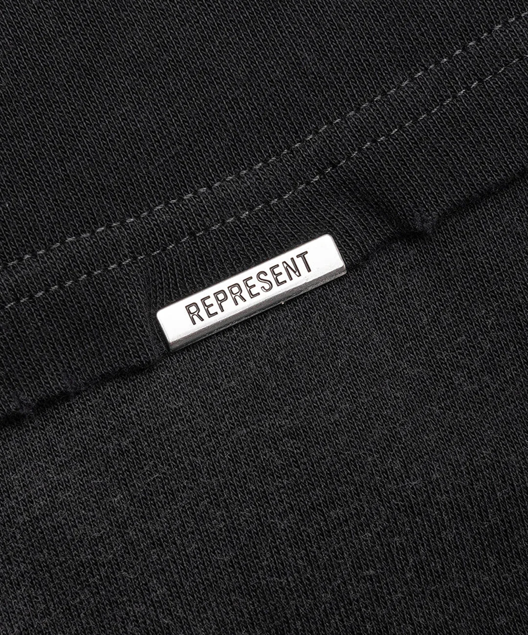 REPRESENT | ATLAS T-SHIRT { STAINED BLACK - Image 9