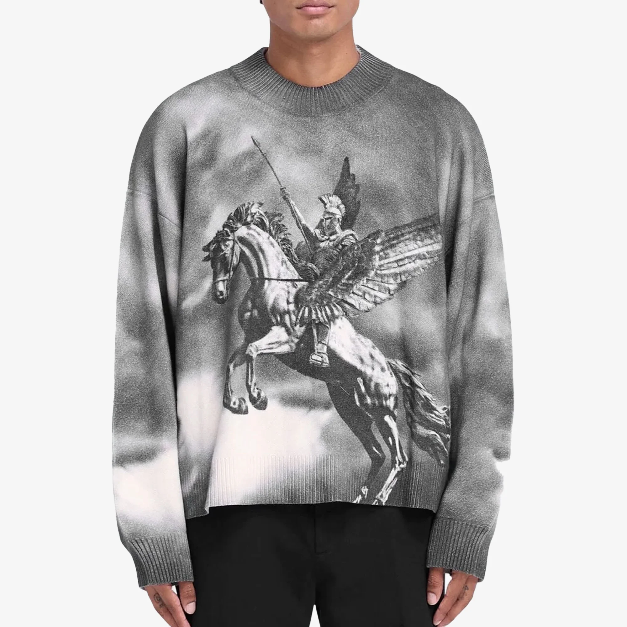 Represent | BELLEROPHON KNIT JUMPER { GREY - Image 3