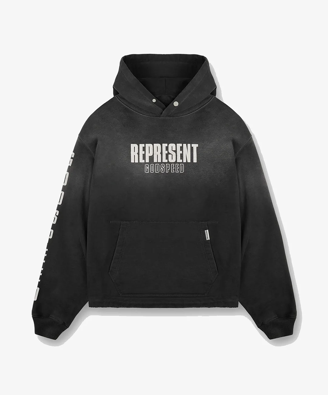 Represent | GODSPEED HOODIE { AGED BLACK - Image 3