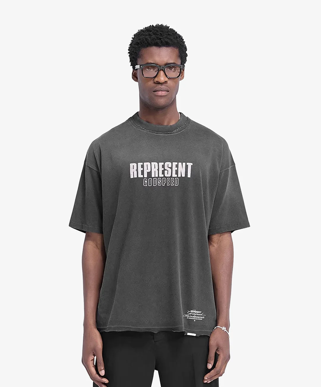 REPRESENT | GODSPEED T-SHIRT { AGED BLACK