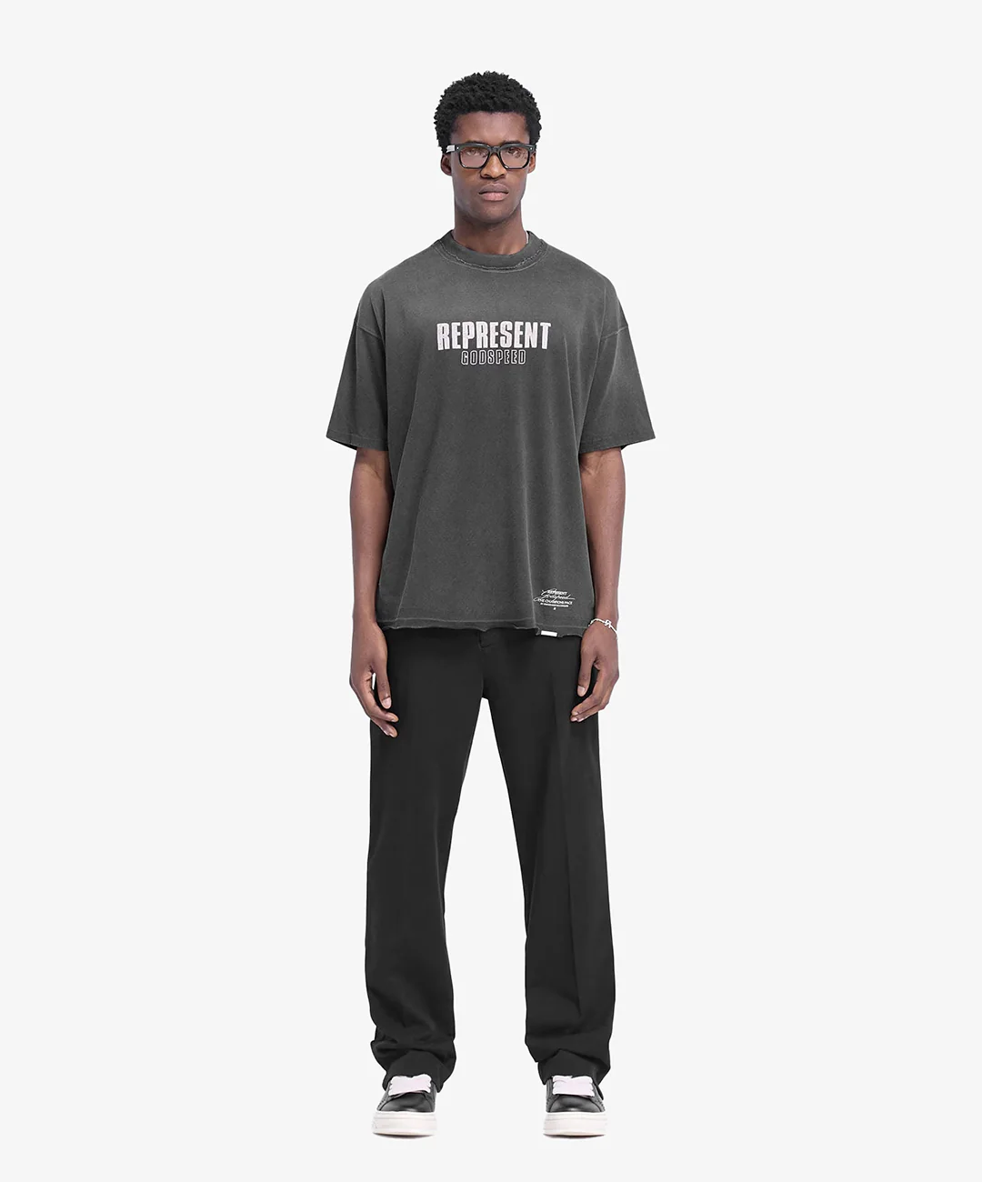REPRESENT | GODSPEED T-SHIRT { AGED BLACK - Image 6