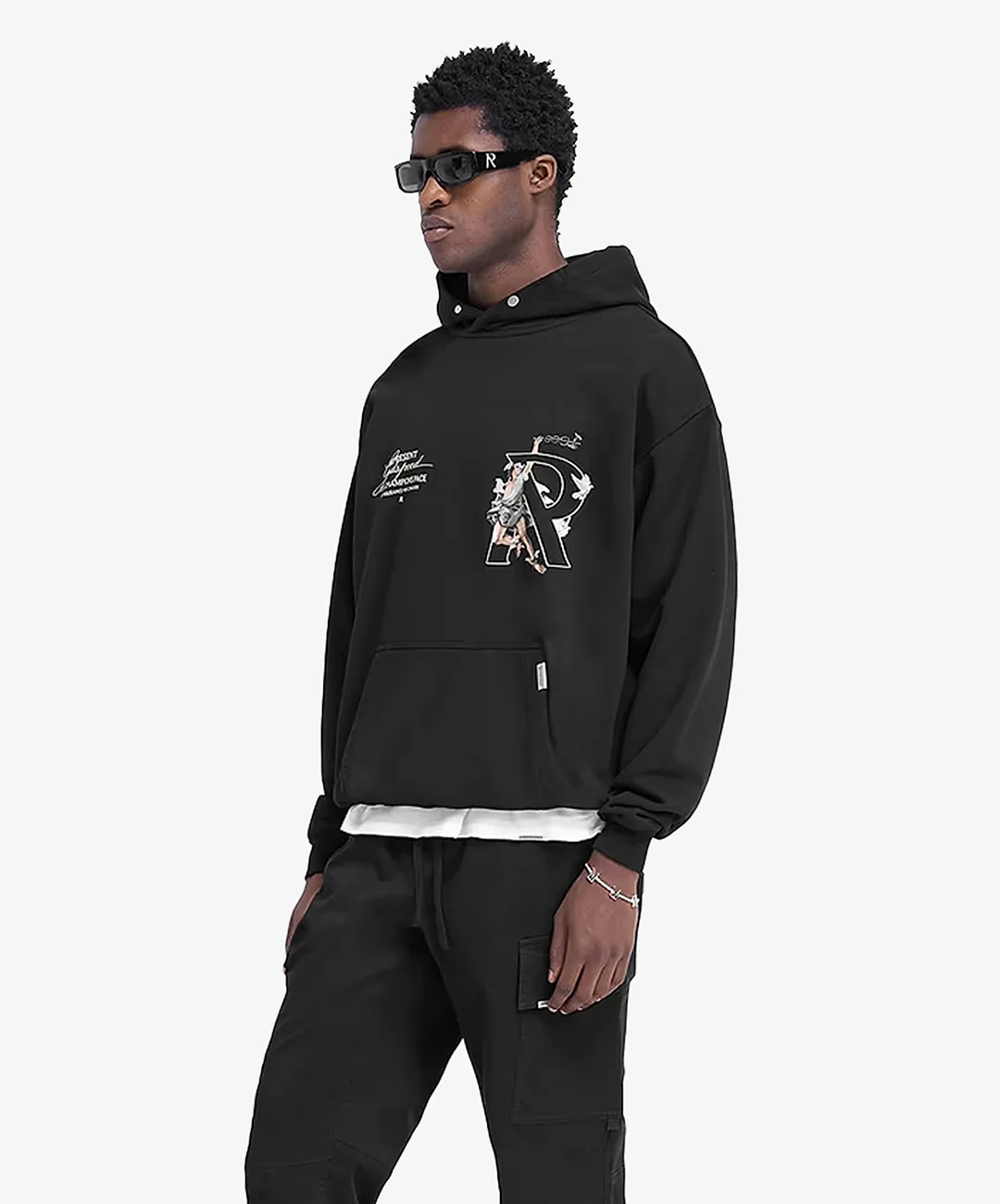 Represent | HERMES HOODIE { JET BLACK - Image 2