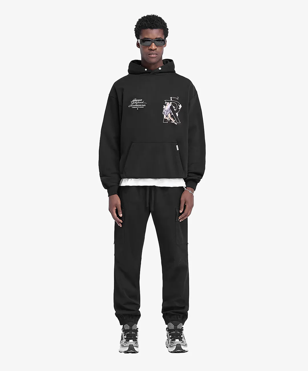 Represent | HERMES HOODIE { JET BLACK - Image 6