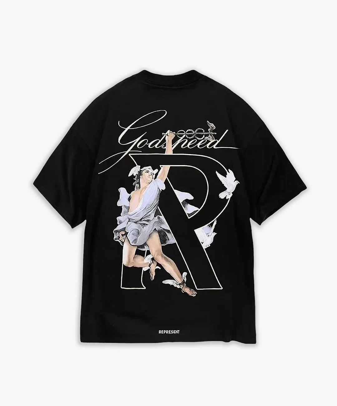 REPRESENT | HERMES T-SHIRT { JET BLACK - Image 7