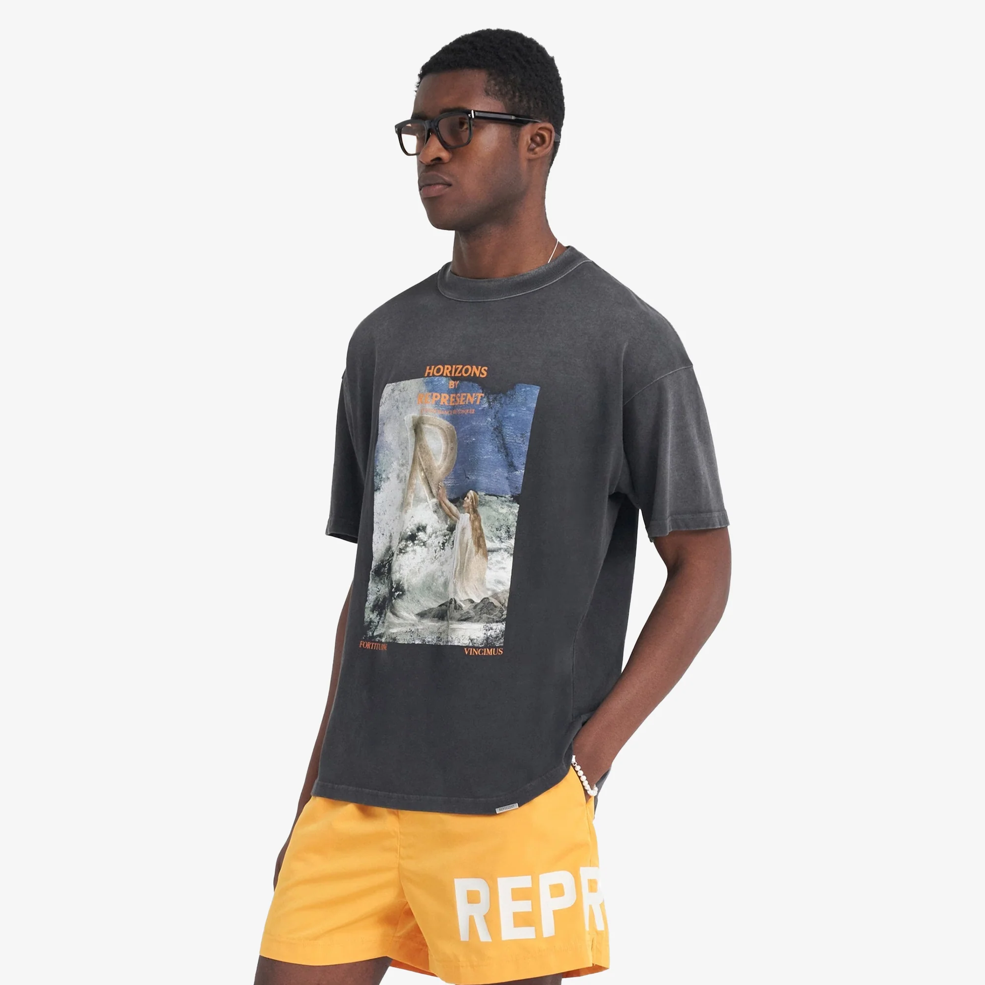 REPRESENT | HIGHER TRUTH T-SHIRT { AGED BLACK - Image 3