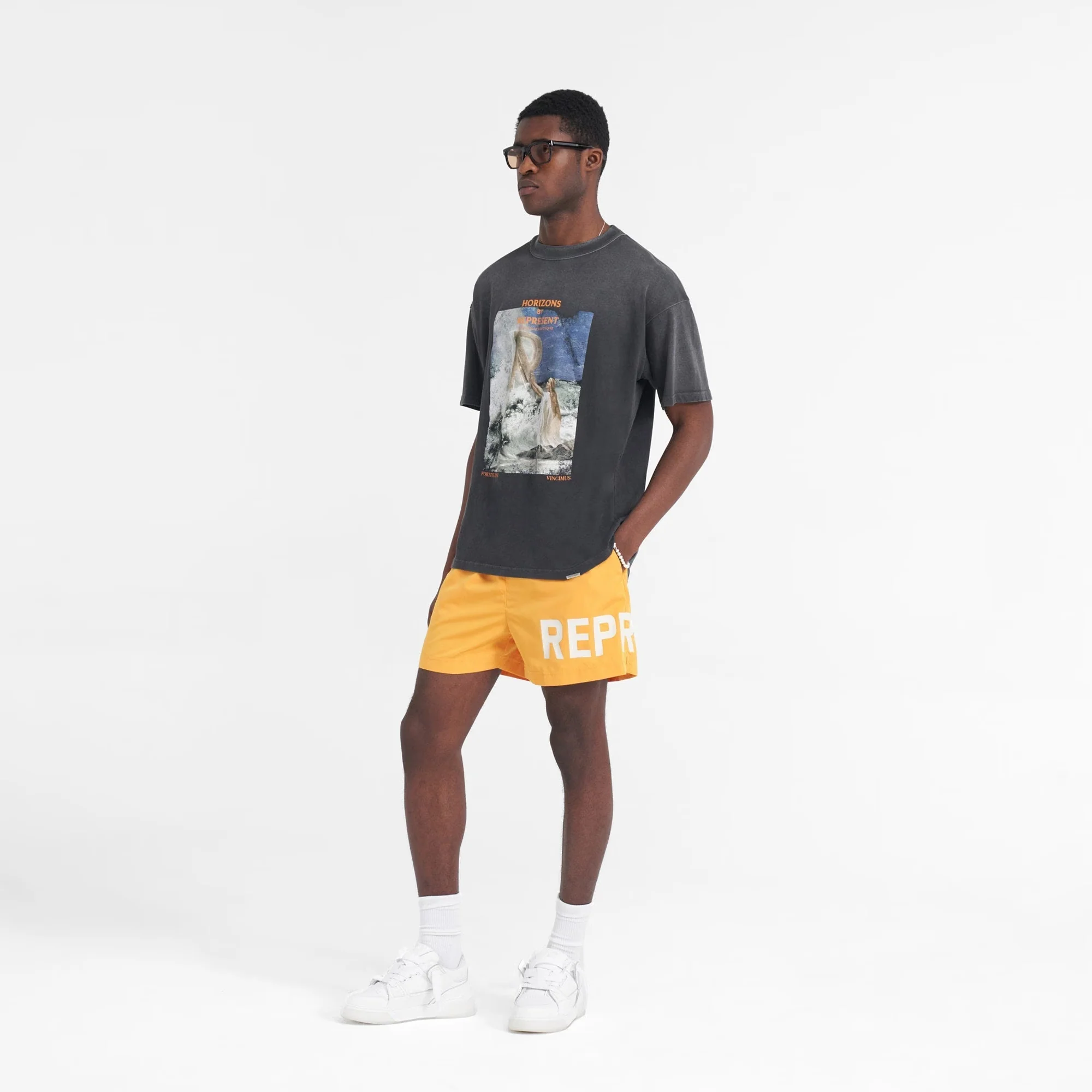 REPRESENT | HIGHER TRUTH T-SHIRT { AGED BLACK - Image 4