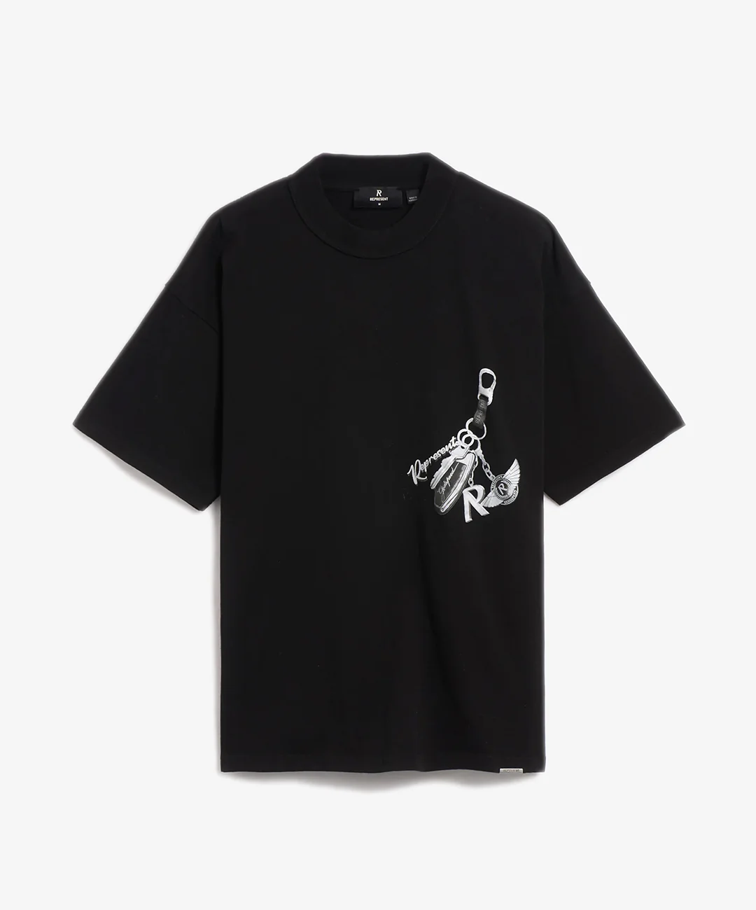 REPRESENT | KEYS TO THE CLUB T-SHIRT { JET BLACK - Image 3