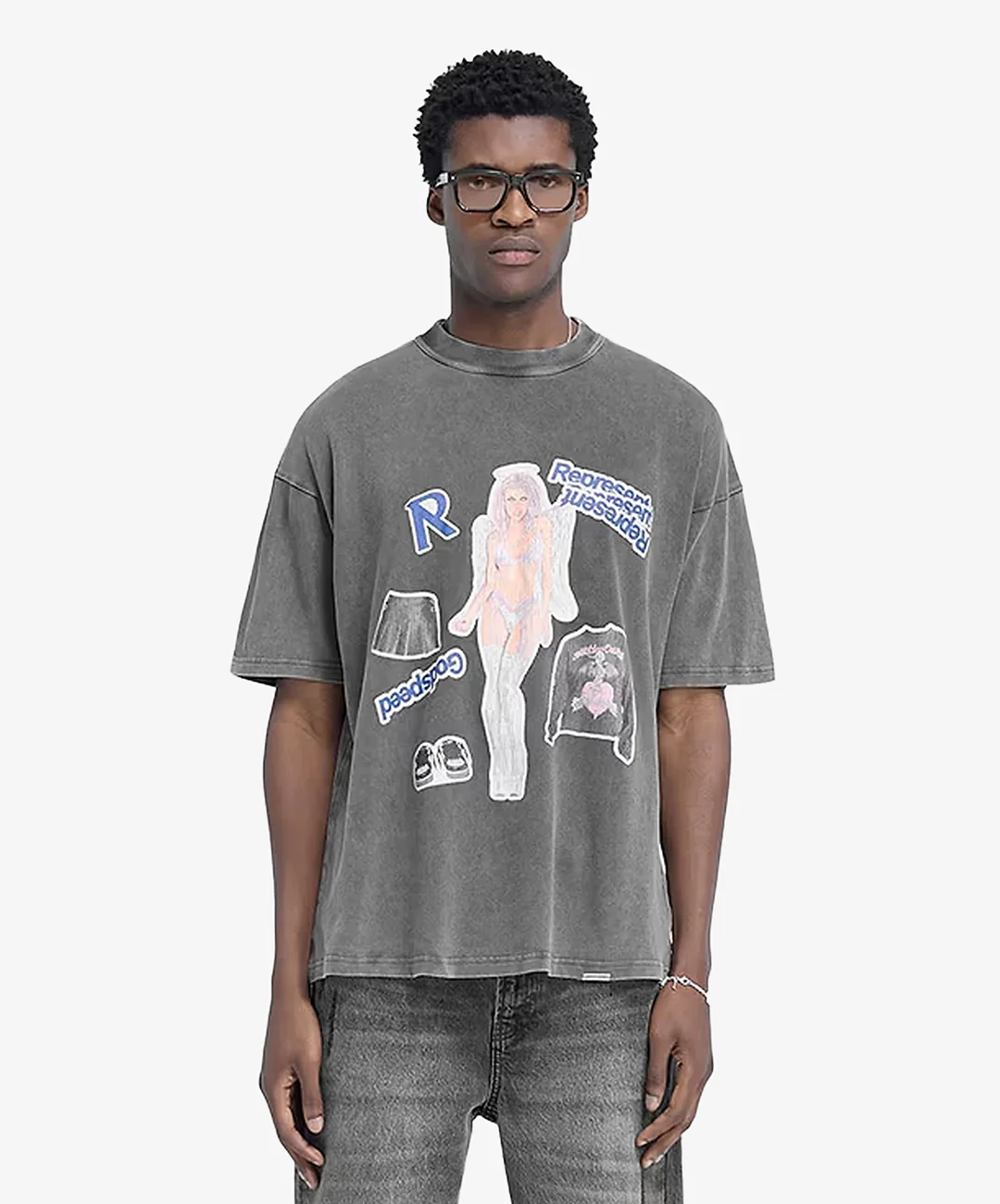 REPRESENT | QUESTION YOUR INNOCENCE T-SHIRT { VINTAGE GREY