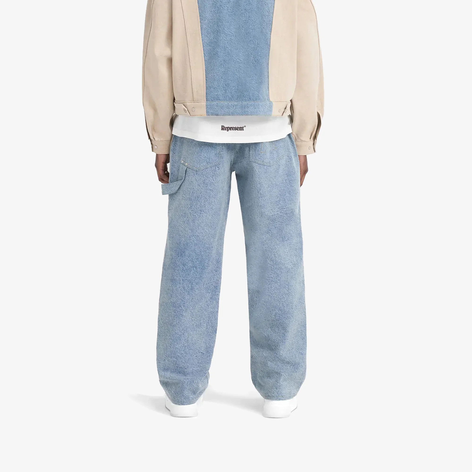 REPRESENT | R3C-V2 COLOUR BLOCK CARPENTER DENIM { BLUE - Image 2