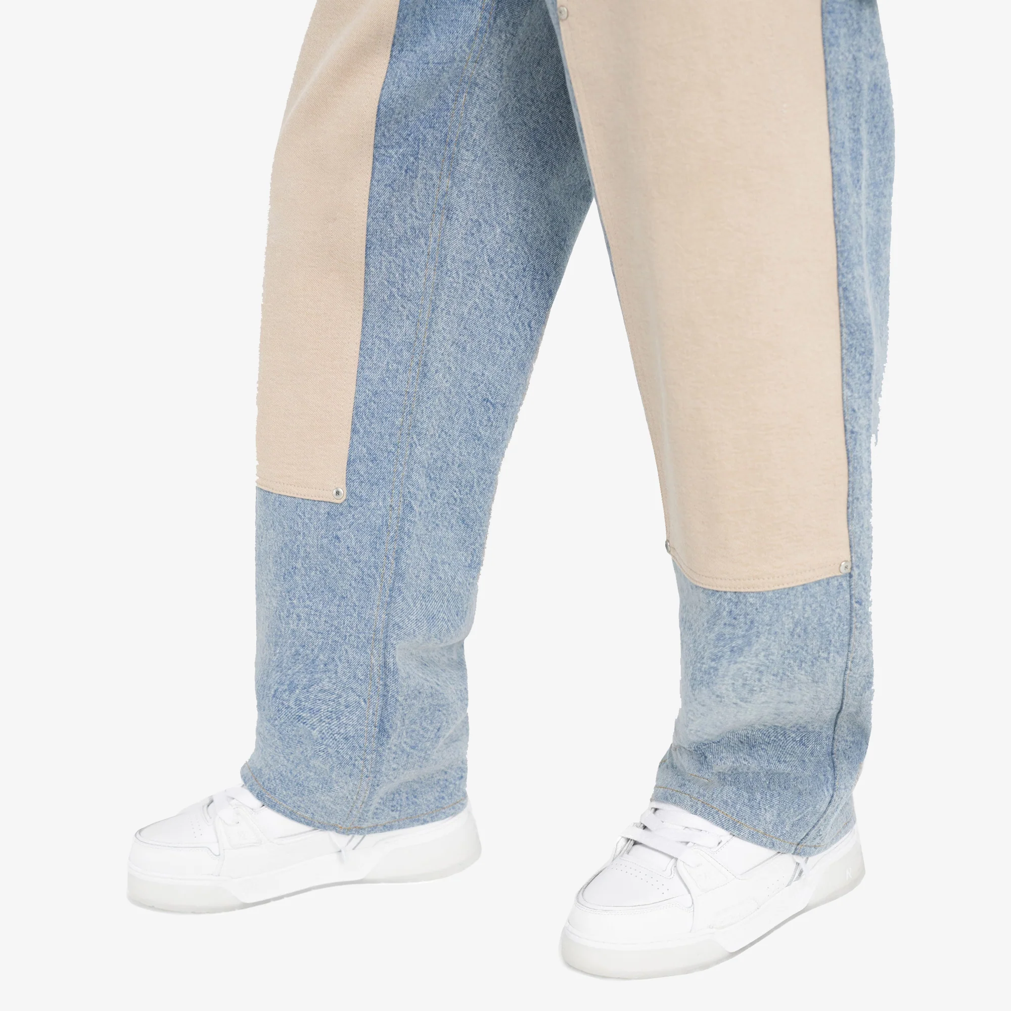REPRESENT | R3C-V2 COLOUR BLOCK CARPENTER DENIM { BLUE - Image 4