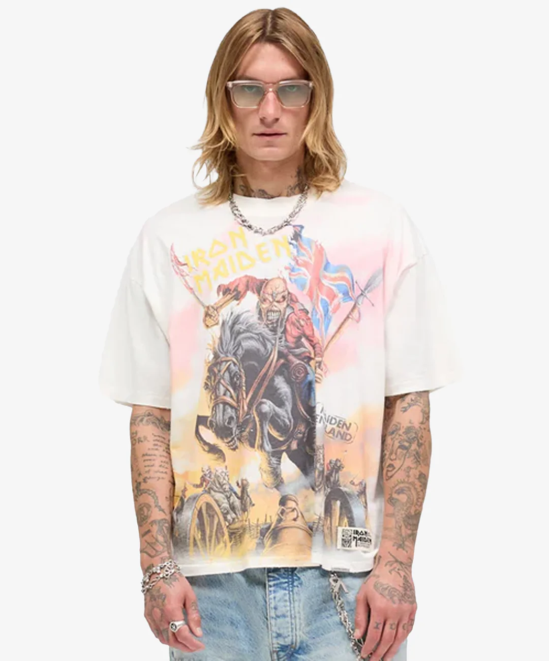 REPRESENT | REPRESENT x IRON MAIDEN STEED T-SHIRT { FLAT WHITE