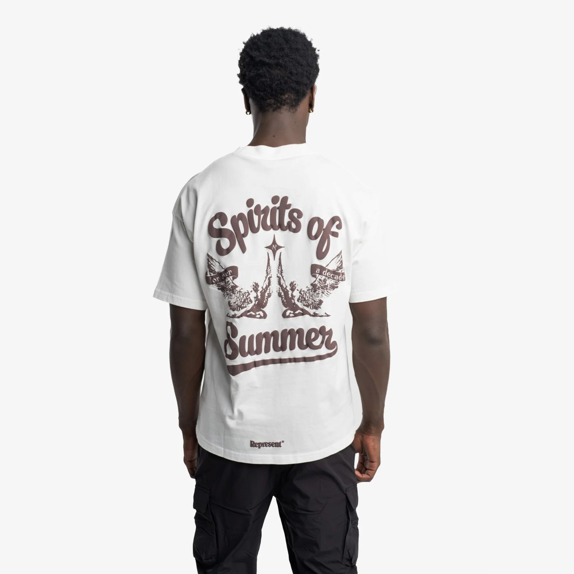 REPRESENT | SPIRITS OF SUMMER T-SHIRT { FLAT WHITE - Image 2