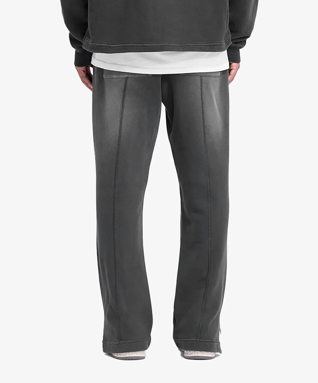 REPRESENT | STEPPED HEM SWEATPANTS { STAINED BLACK - Image 2